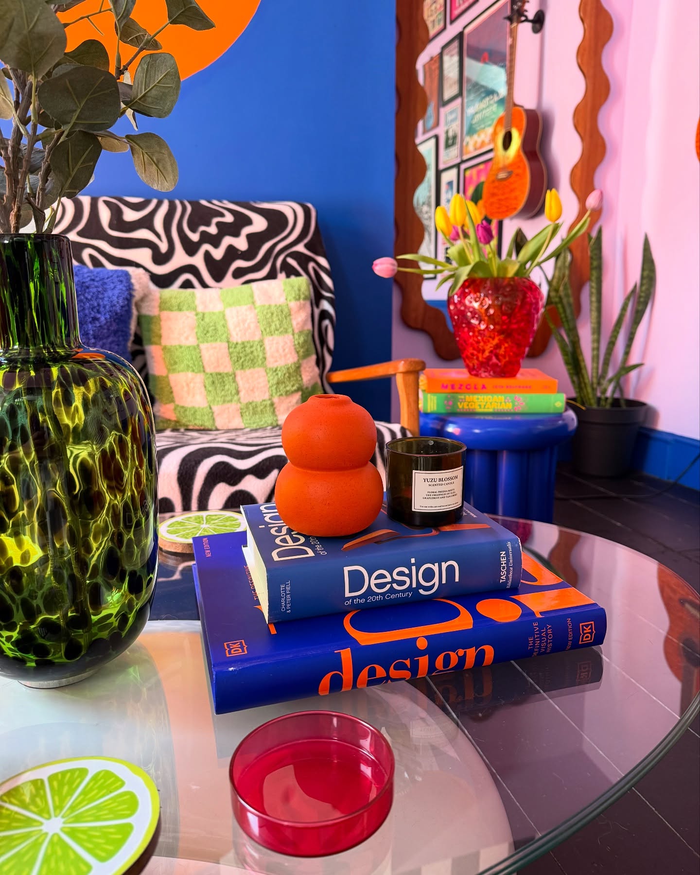 5. Build Color Around a Stack of Books