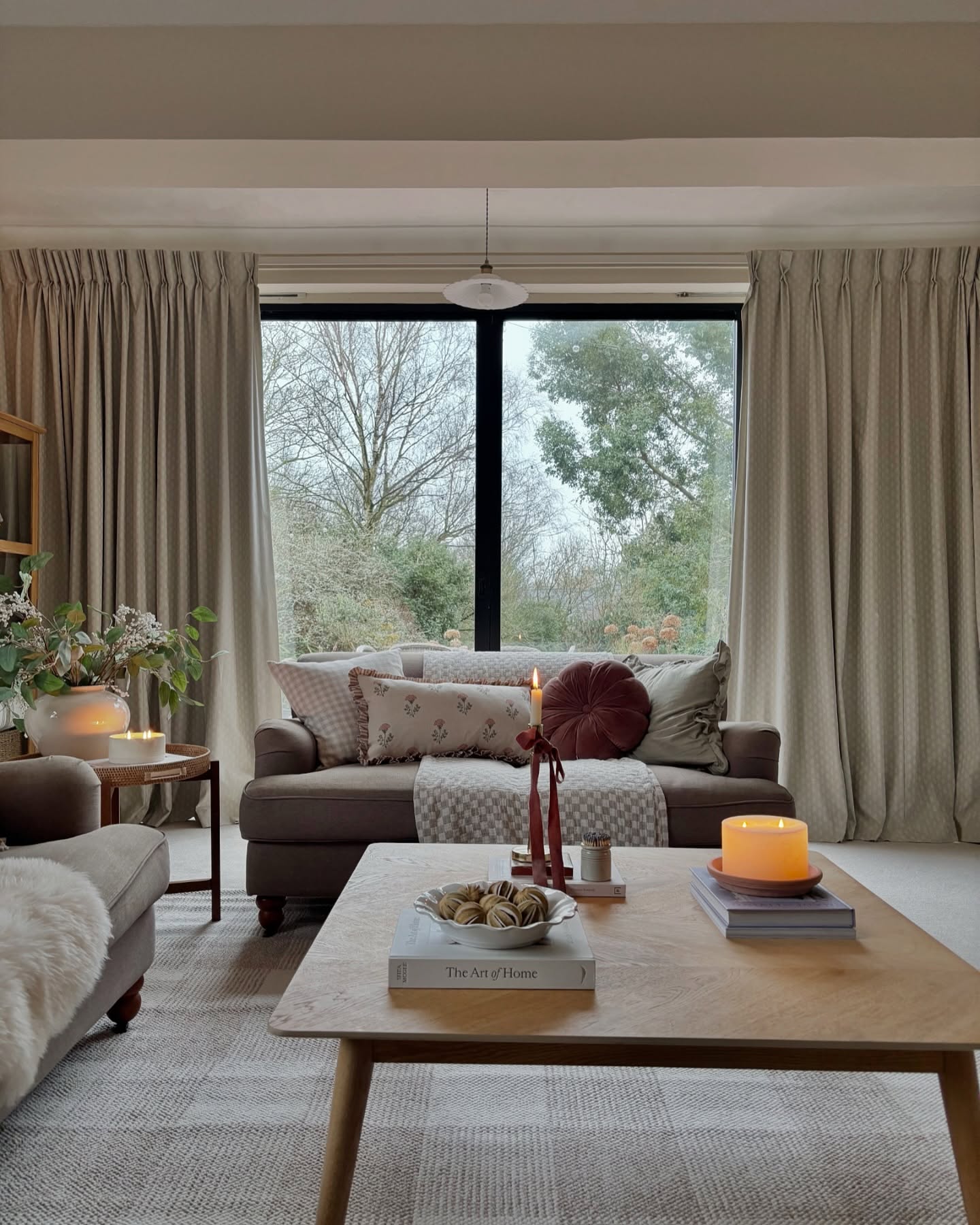 18. Full-Length Curtains Around a Garden View
