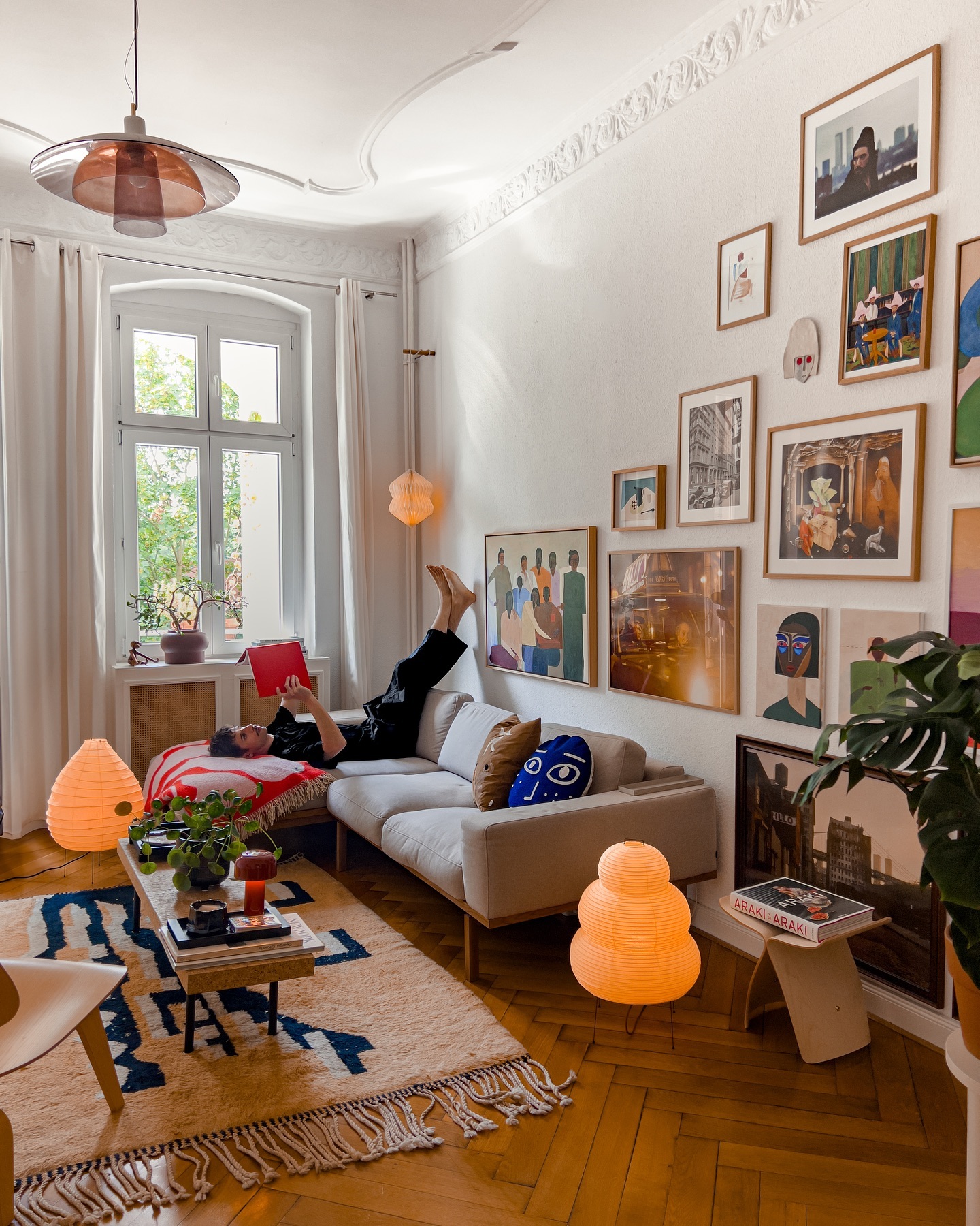 3. Spread a Warm Glow With Paper Lamps