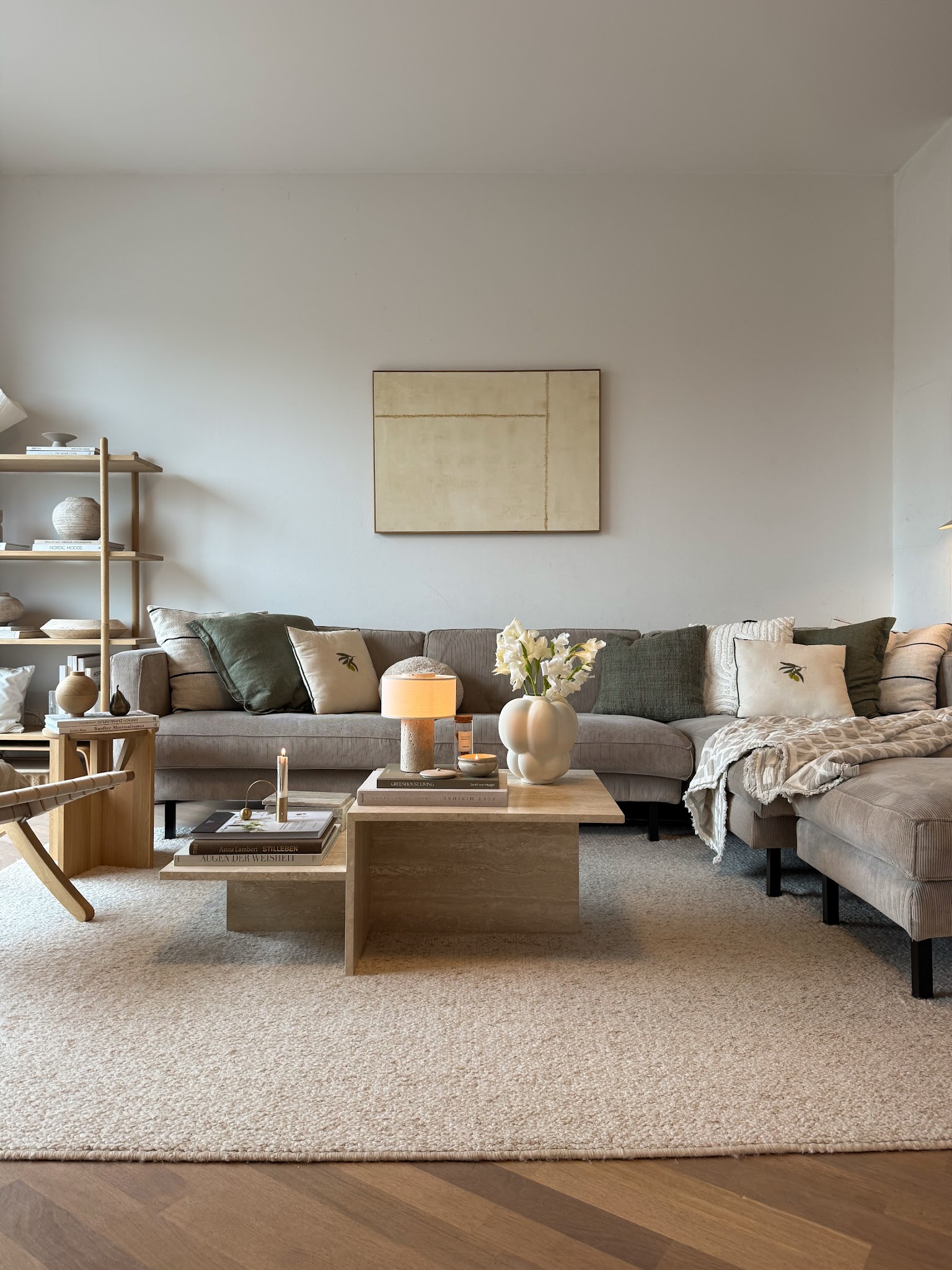 7. Layer a Gray Sectional With Quiet Warmth