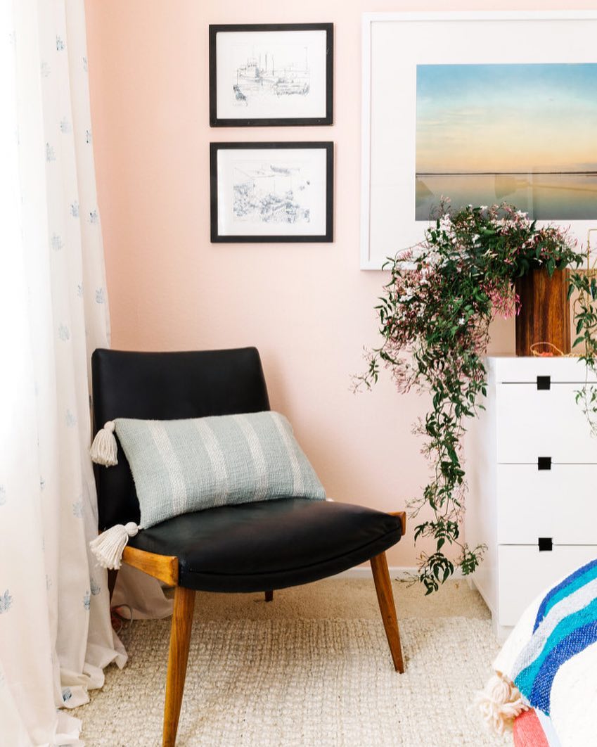 Fit an Armless Reading Chair Beside the Bed