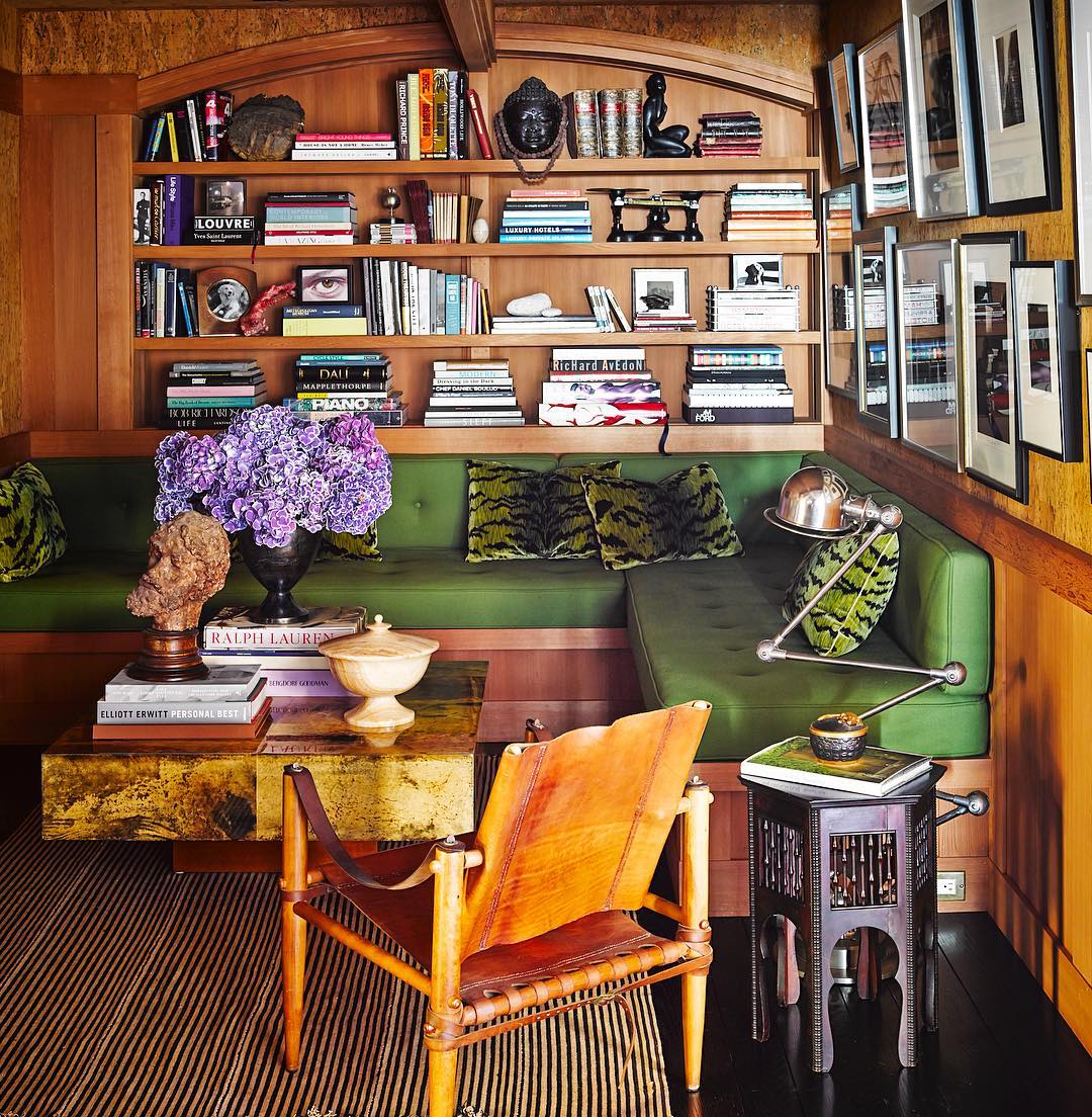 Add an Adjustable Lamp to Bookshelf Seating