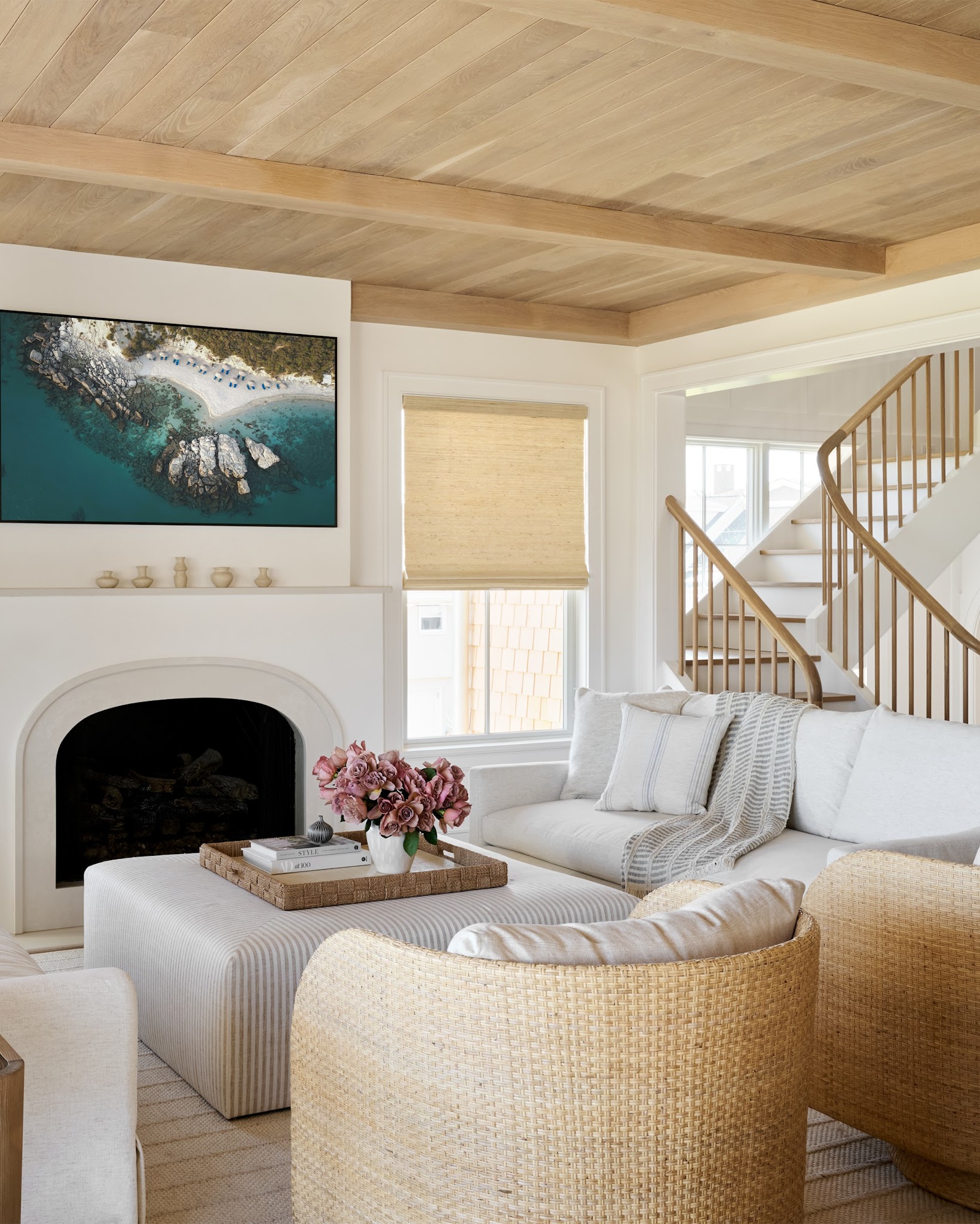 20. Layer Woven Textures for Coastal Ease