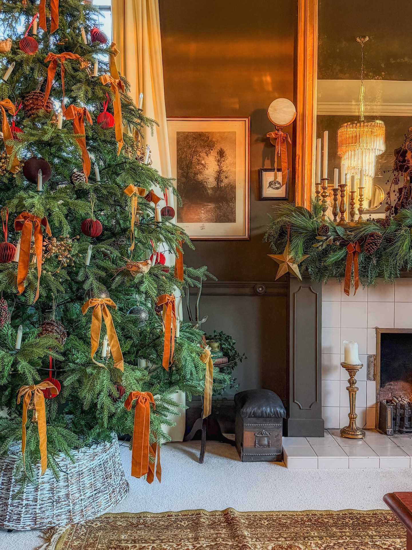 19. Carry Antique Character Into Seasonal Decorating
