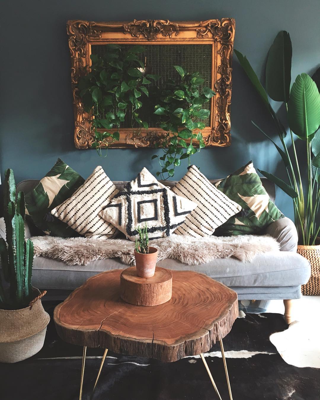 14. Make a Live Edge Table the Natural Focal Point