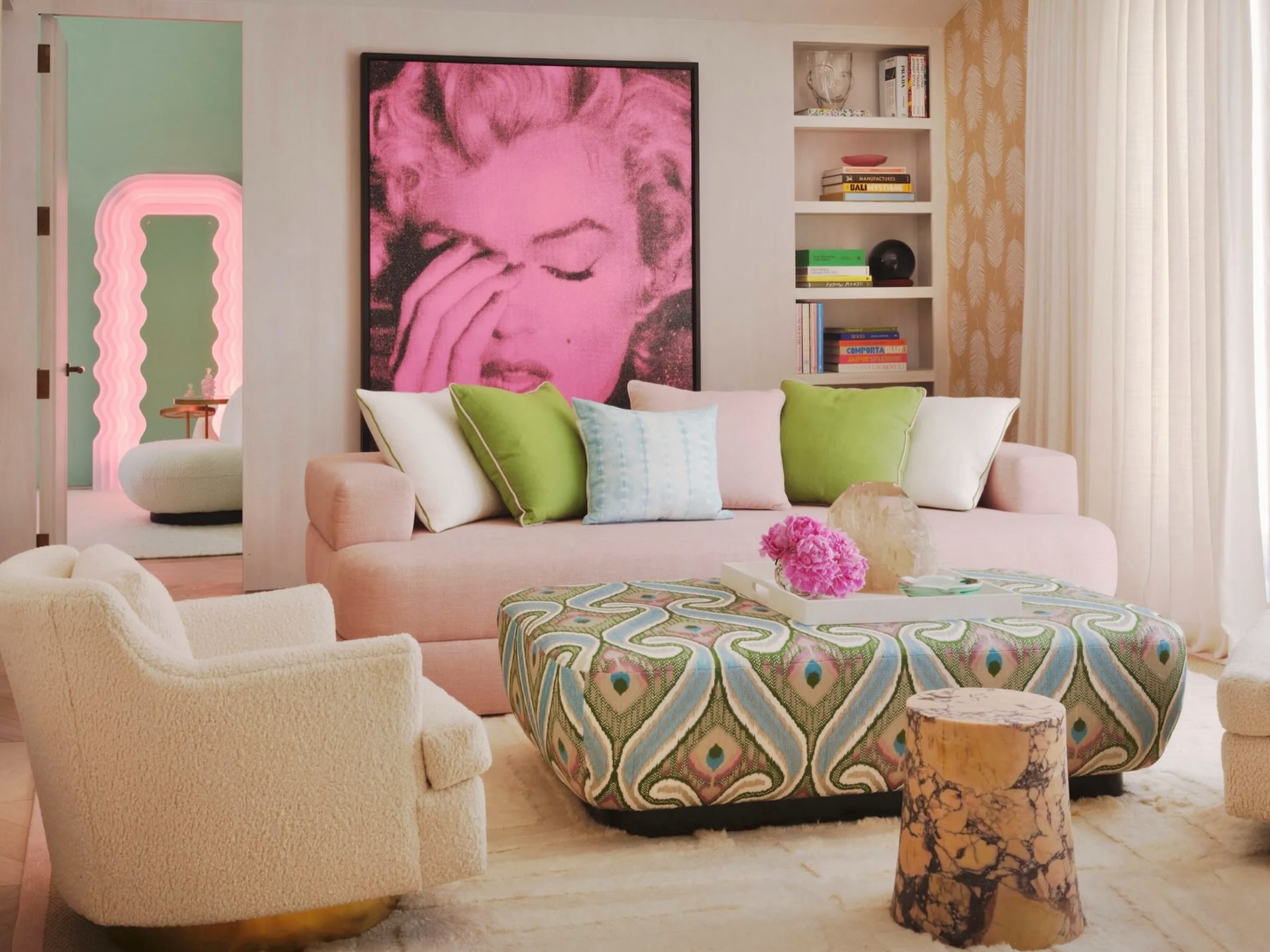 8. Repeat a Bold Pattern Through Smaller Color Accents