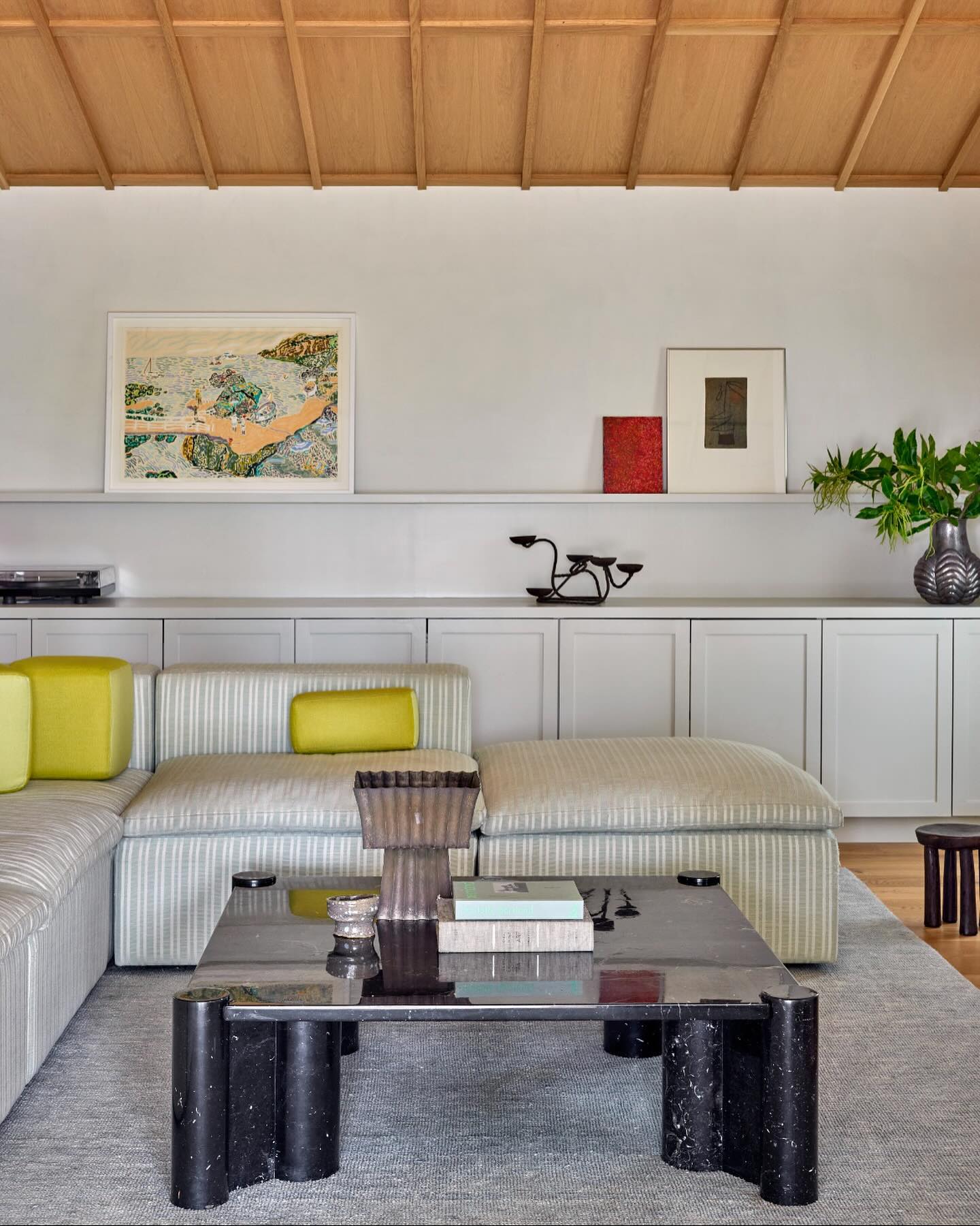 11. Use a Long Ledge for an Informal Art Display
