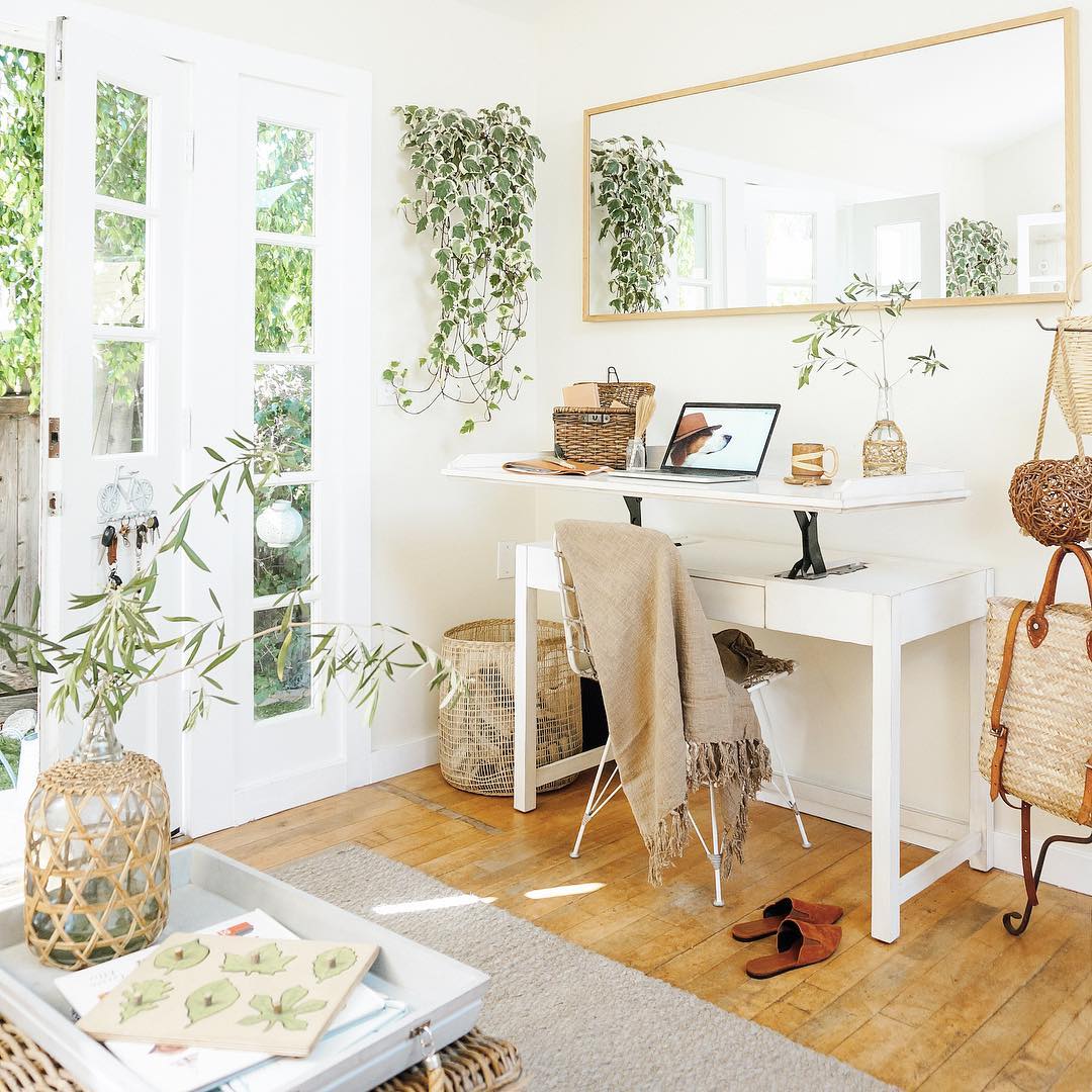 2. Tuck a Flexible Desk Beside the Window