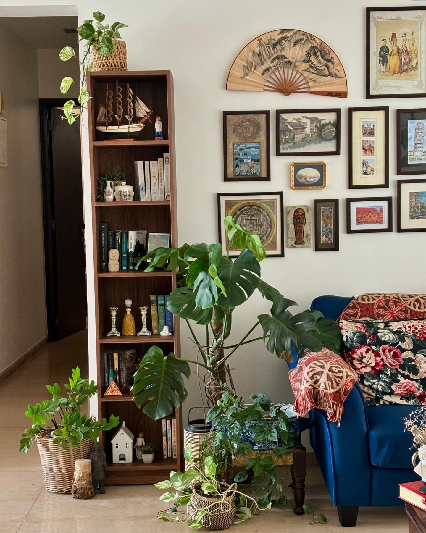 3. Fill a Narrow Gap With a Book Tower