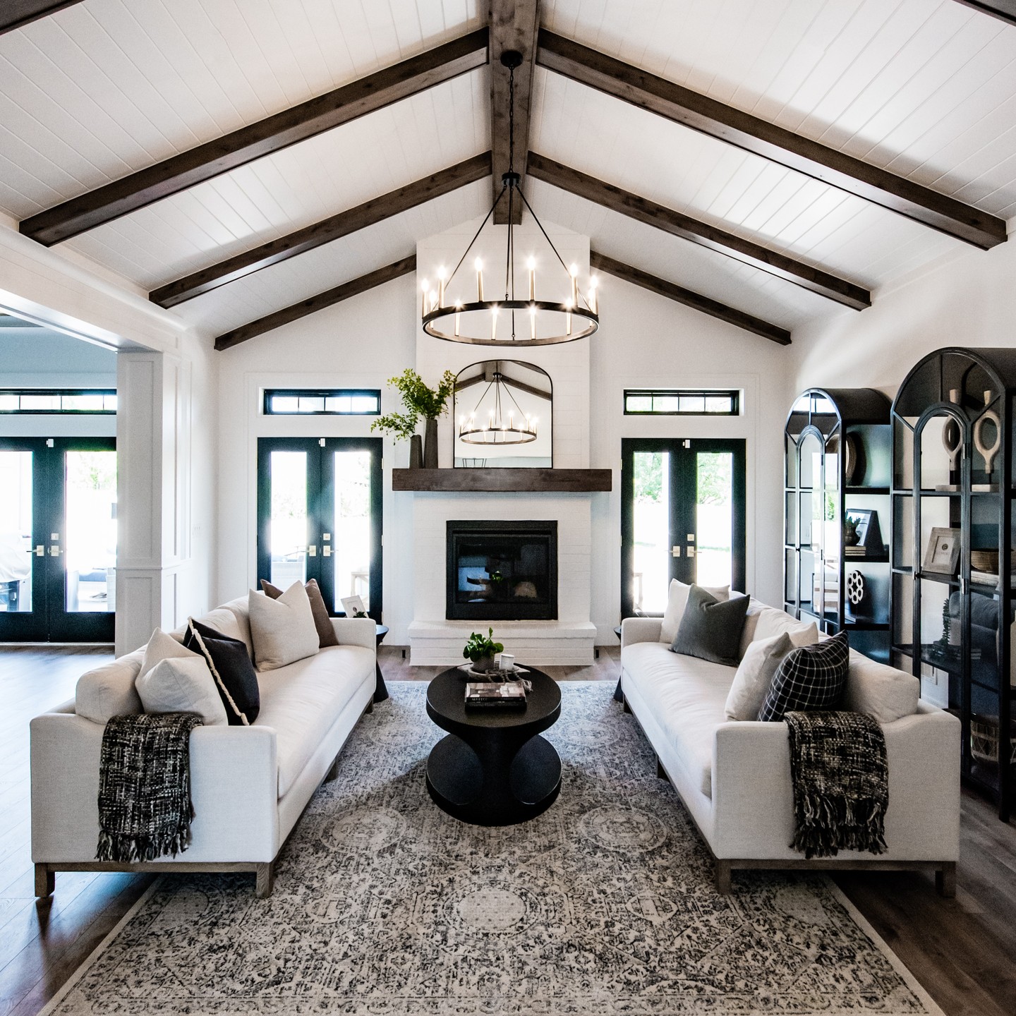 7. Use Facing Sofas to Order a Long Room