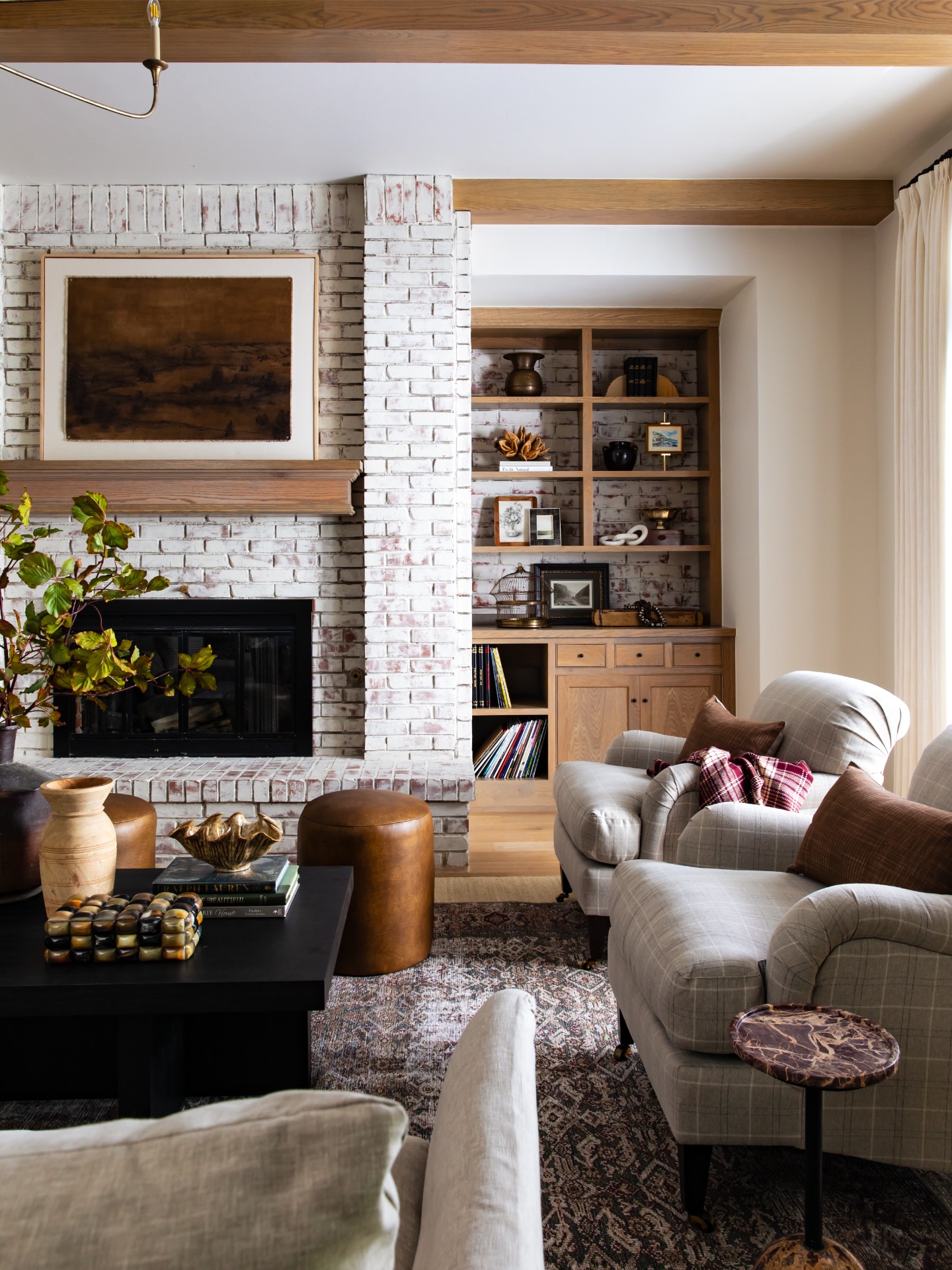 14. Keep Brick Texture Visible Beneath a Pale Finish