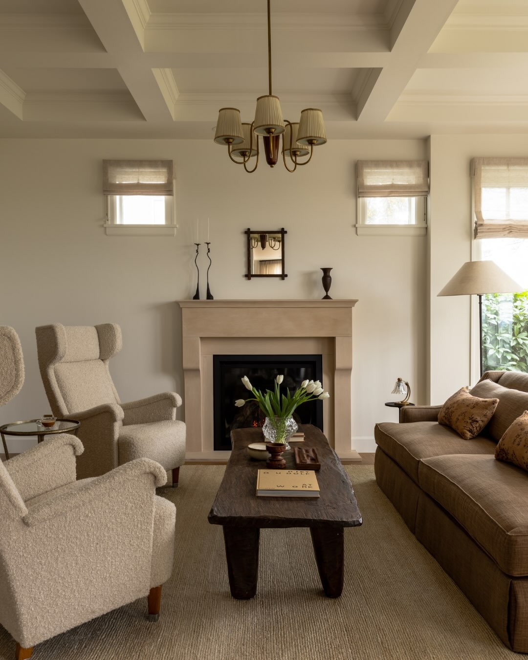 19. Fit a Long, Narrow Coffee Table Between Facing Seats