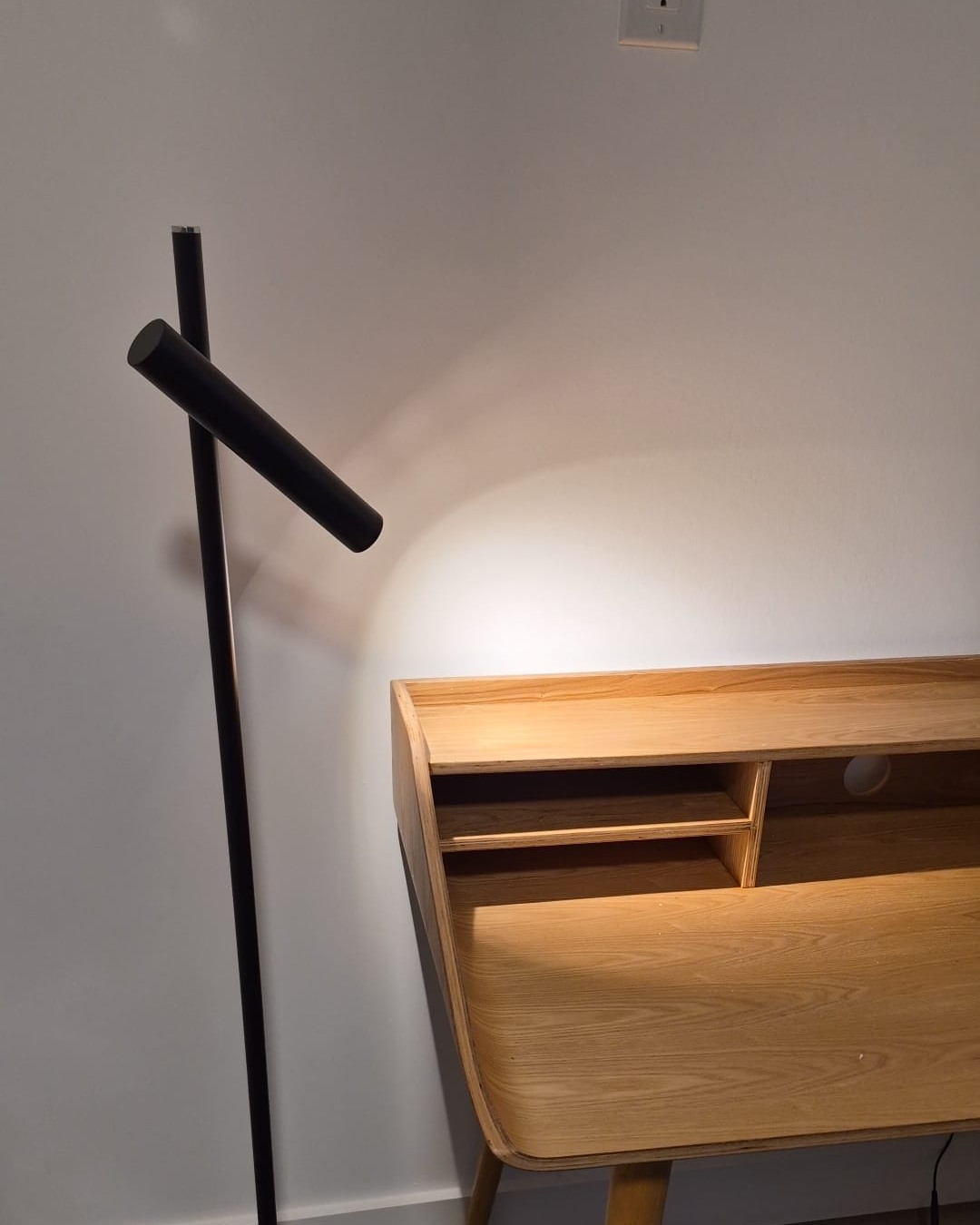 18. Free a Small Desktop with a Slender Task Lamp