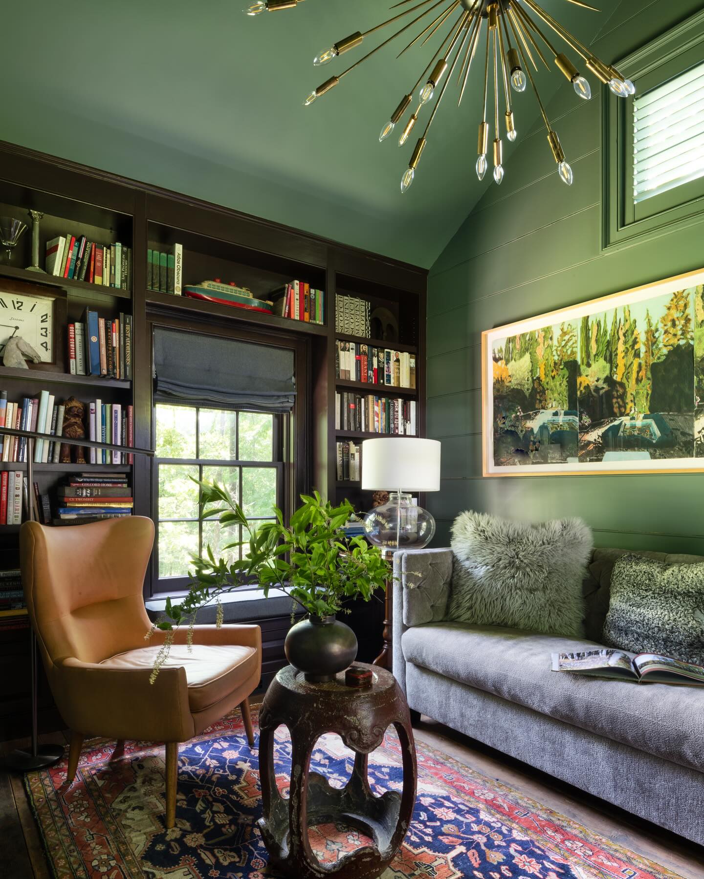 3. Carry Green Over a Sloped Ceiling