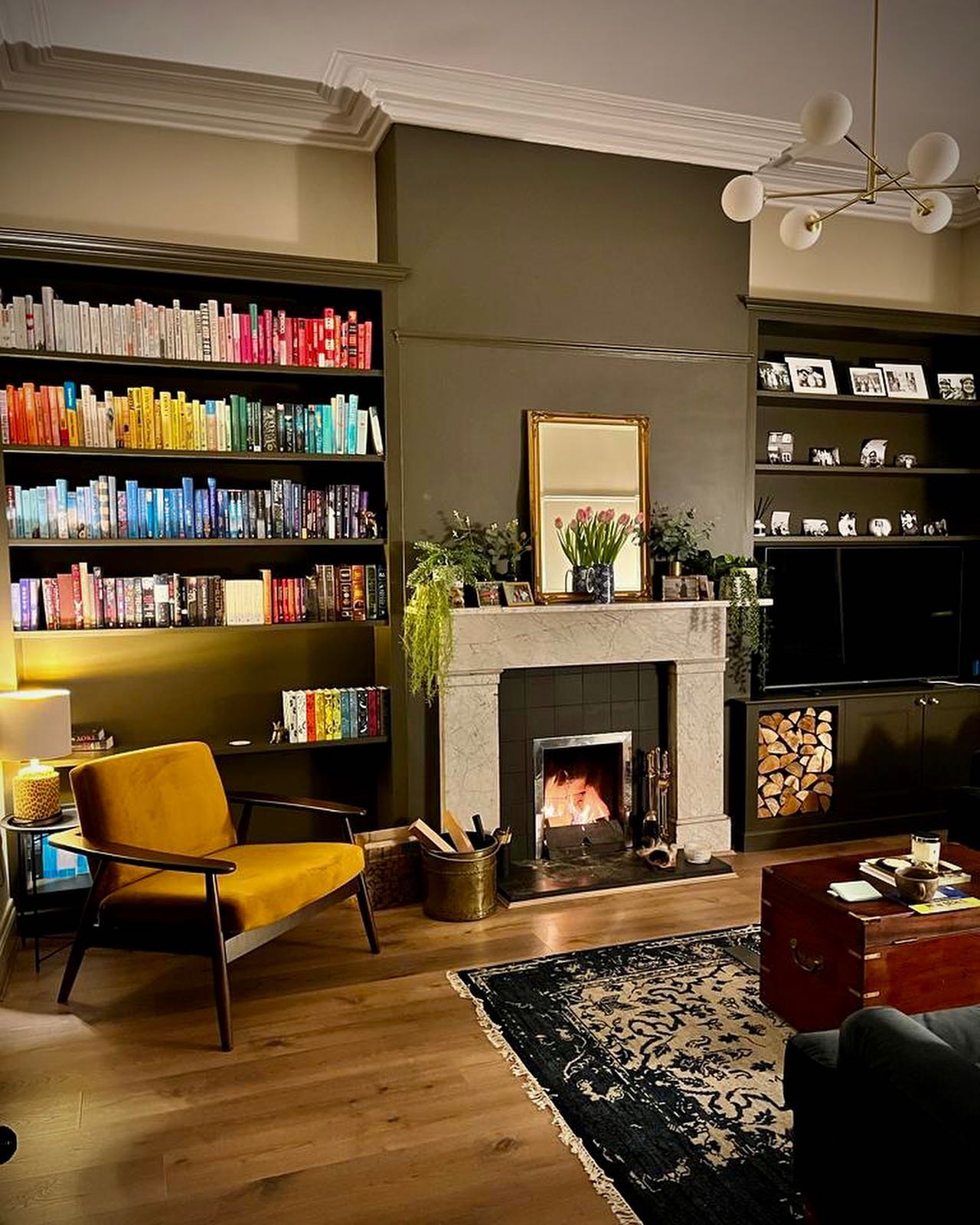 17. Make Books the Color in Green Built-Ins