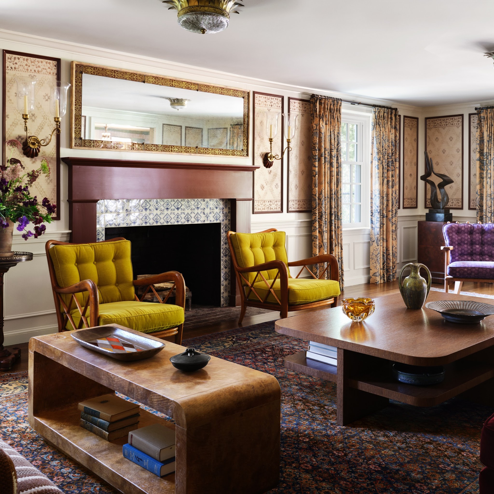 4. Pair Traditional Walls With Sculptural Furniture