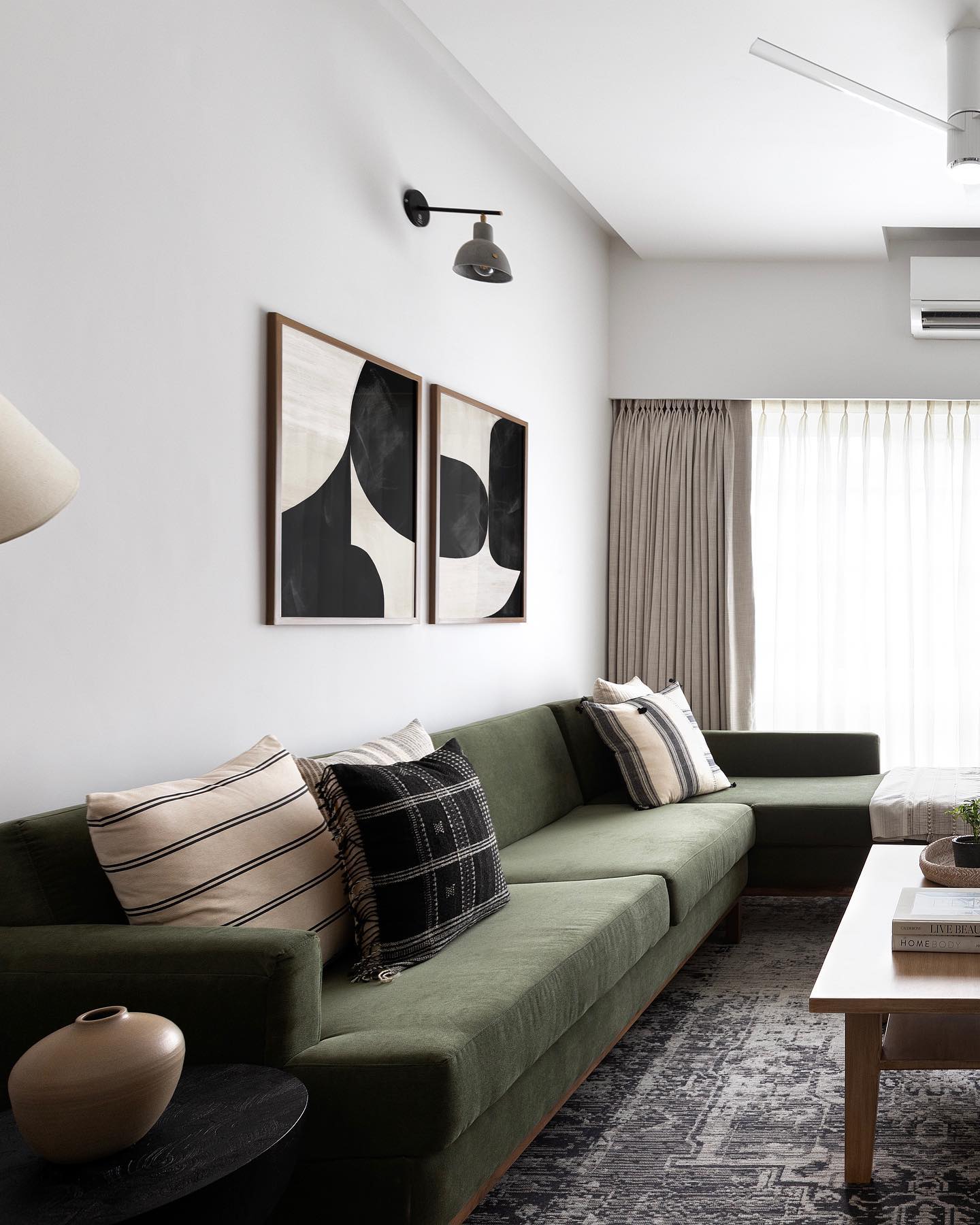 18. Make Olive Upholstery the Main Color Statement