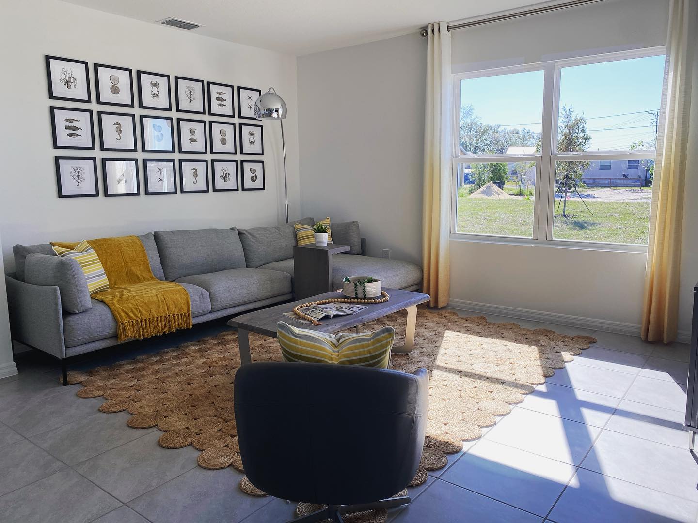 3. Coastal Grays With Yellow at the Window