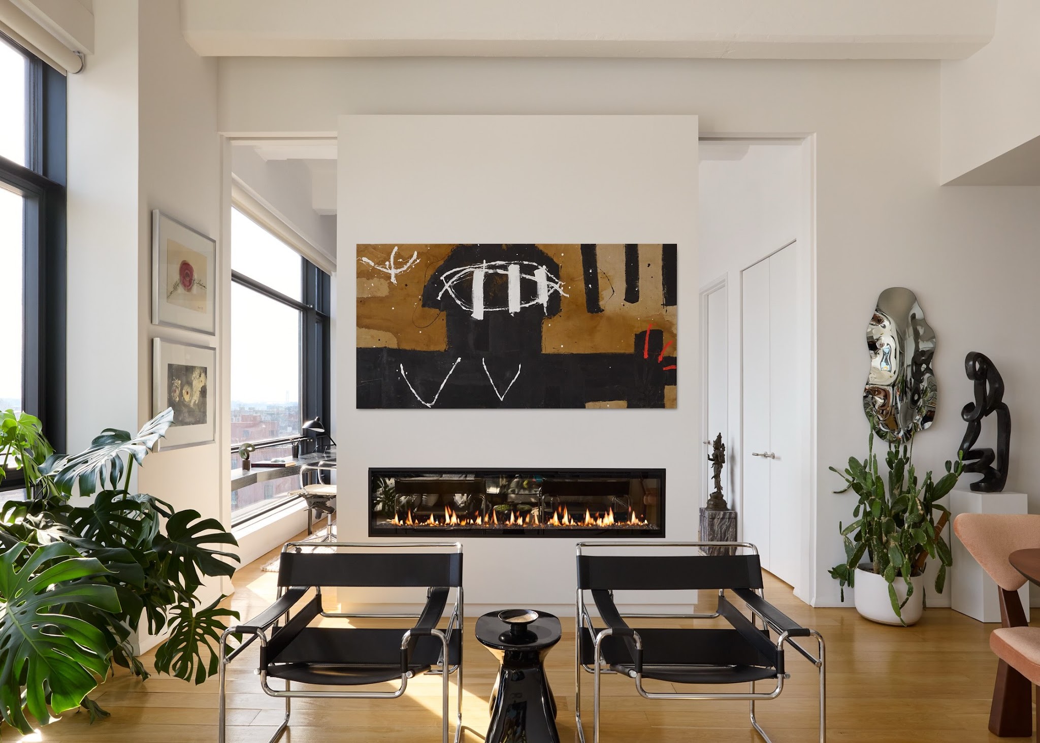 18. Lighten Industrial Details with White Walls