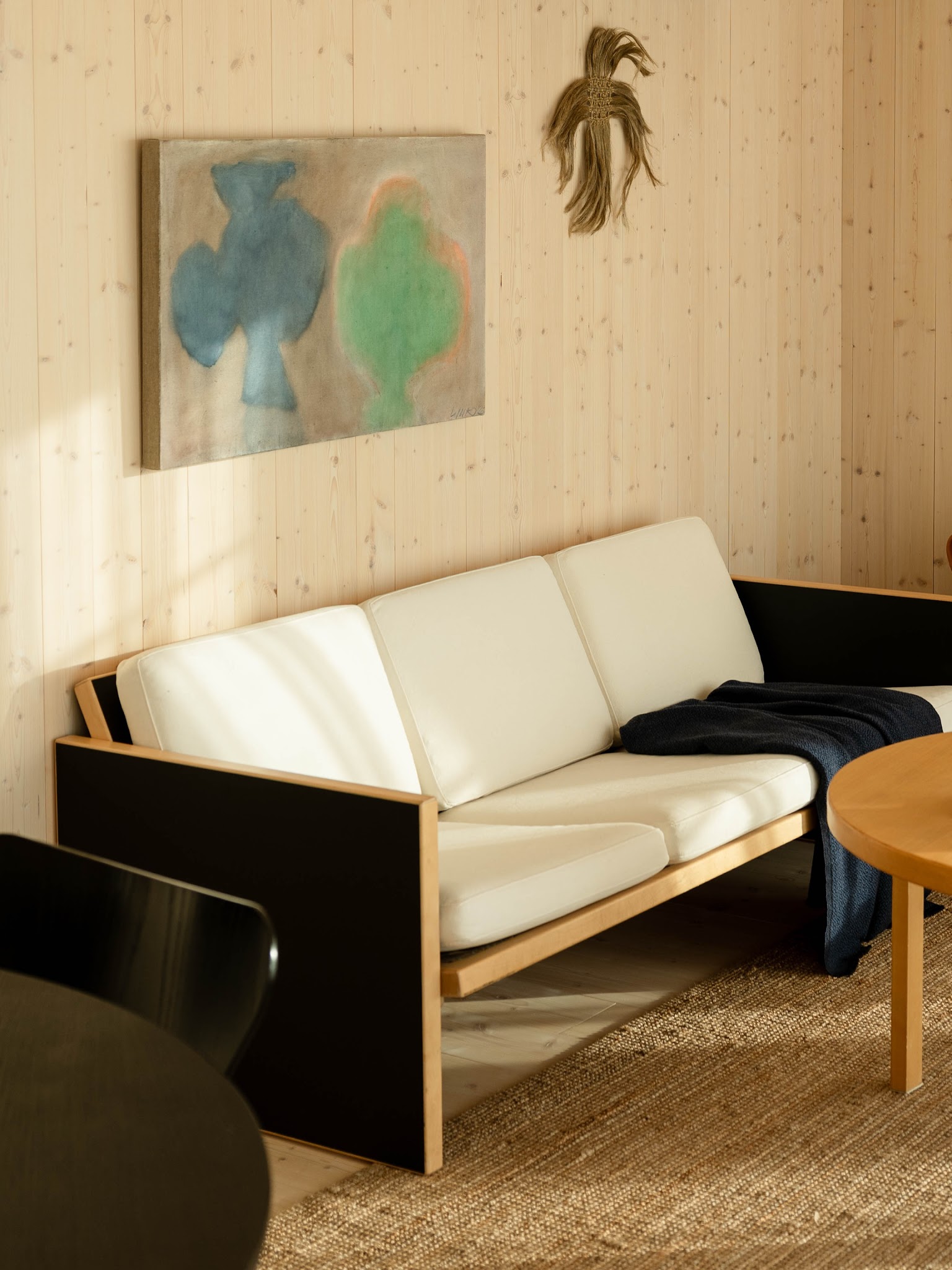 14. Let Pale Paneling Set a Warm Background