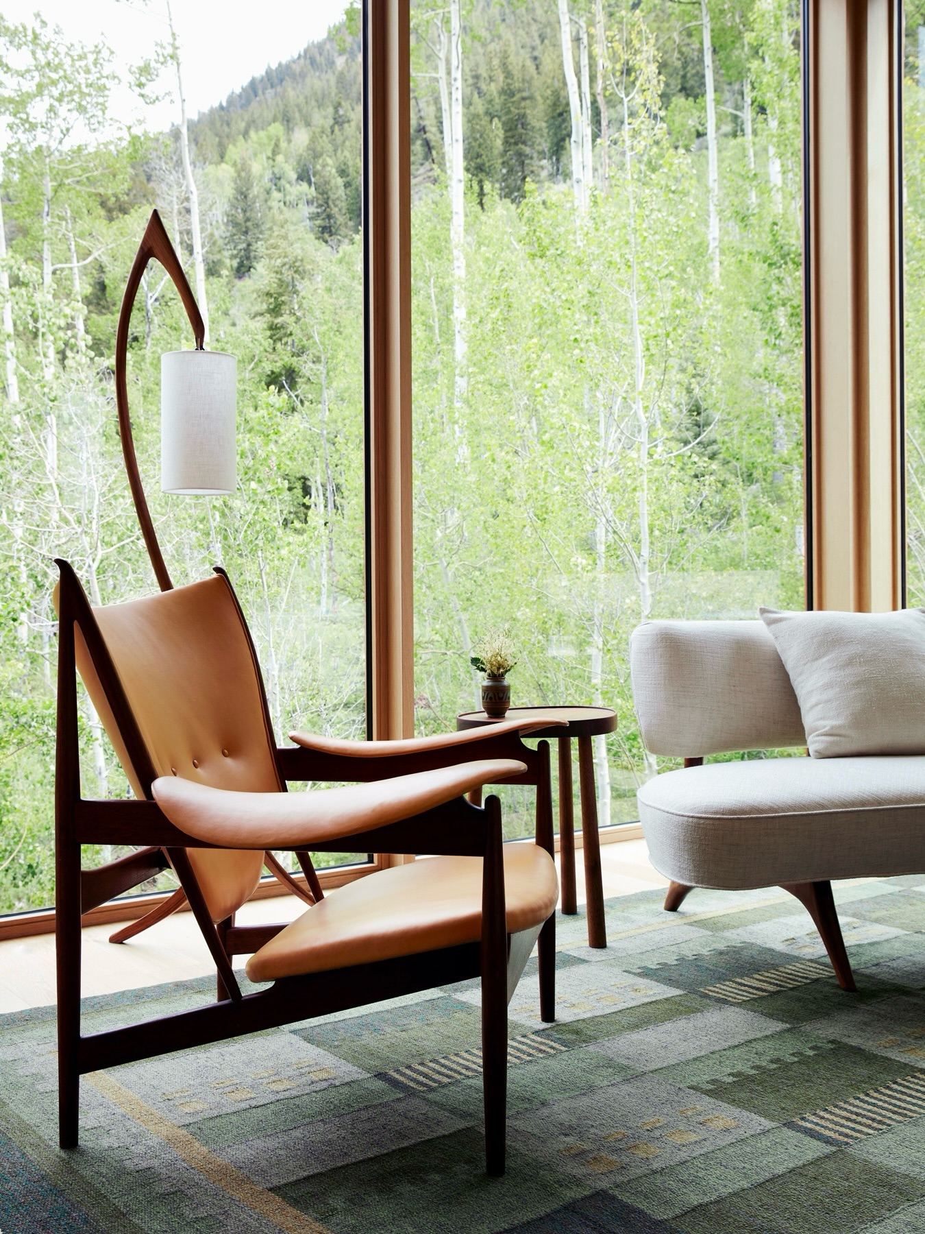 18. Choose a Sculptural Wood Floor Lamp