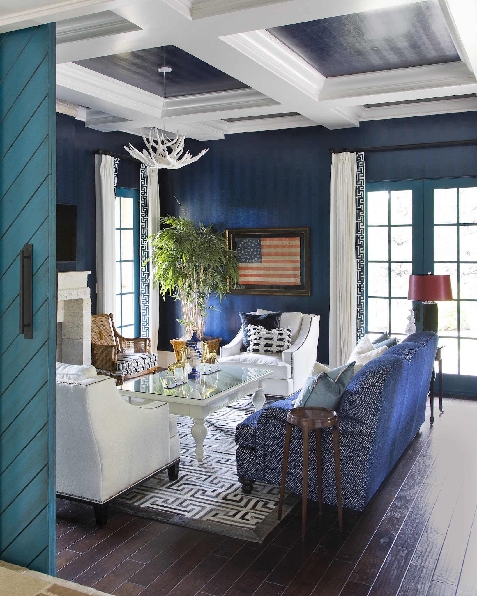 18. Repeat Sapphire Inside Ceiling Coffers