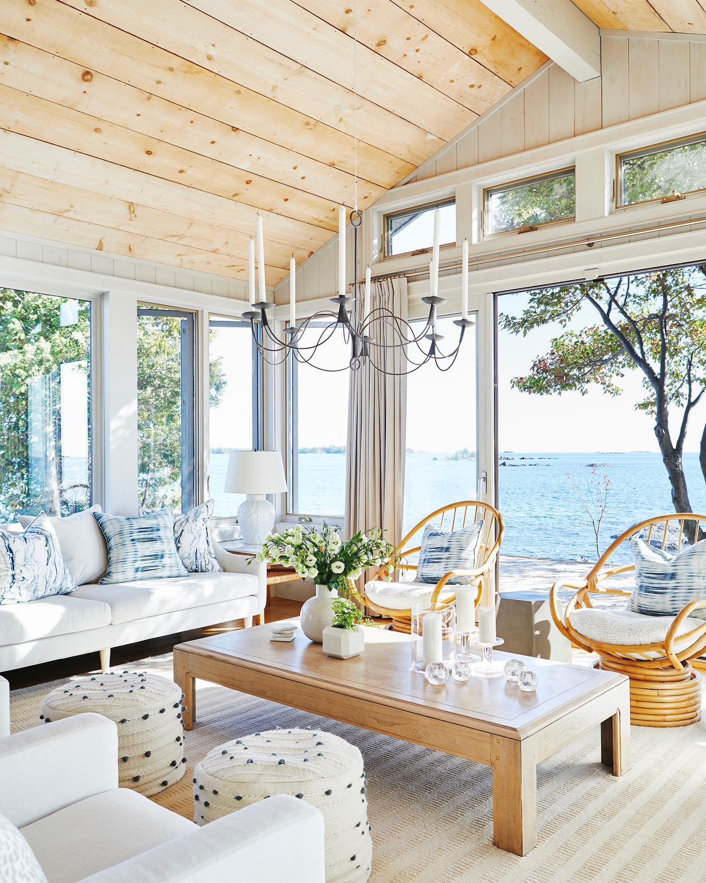 Lighten the Seating With Open Frames