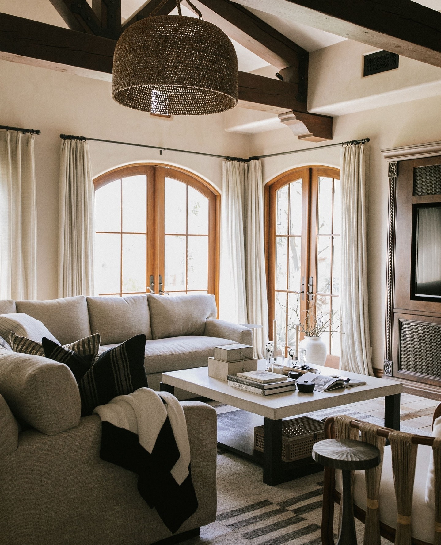Give a Tall Room a Substantial Pendant