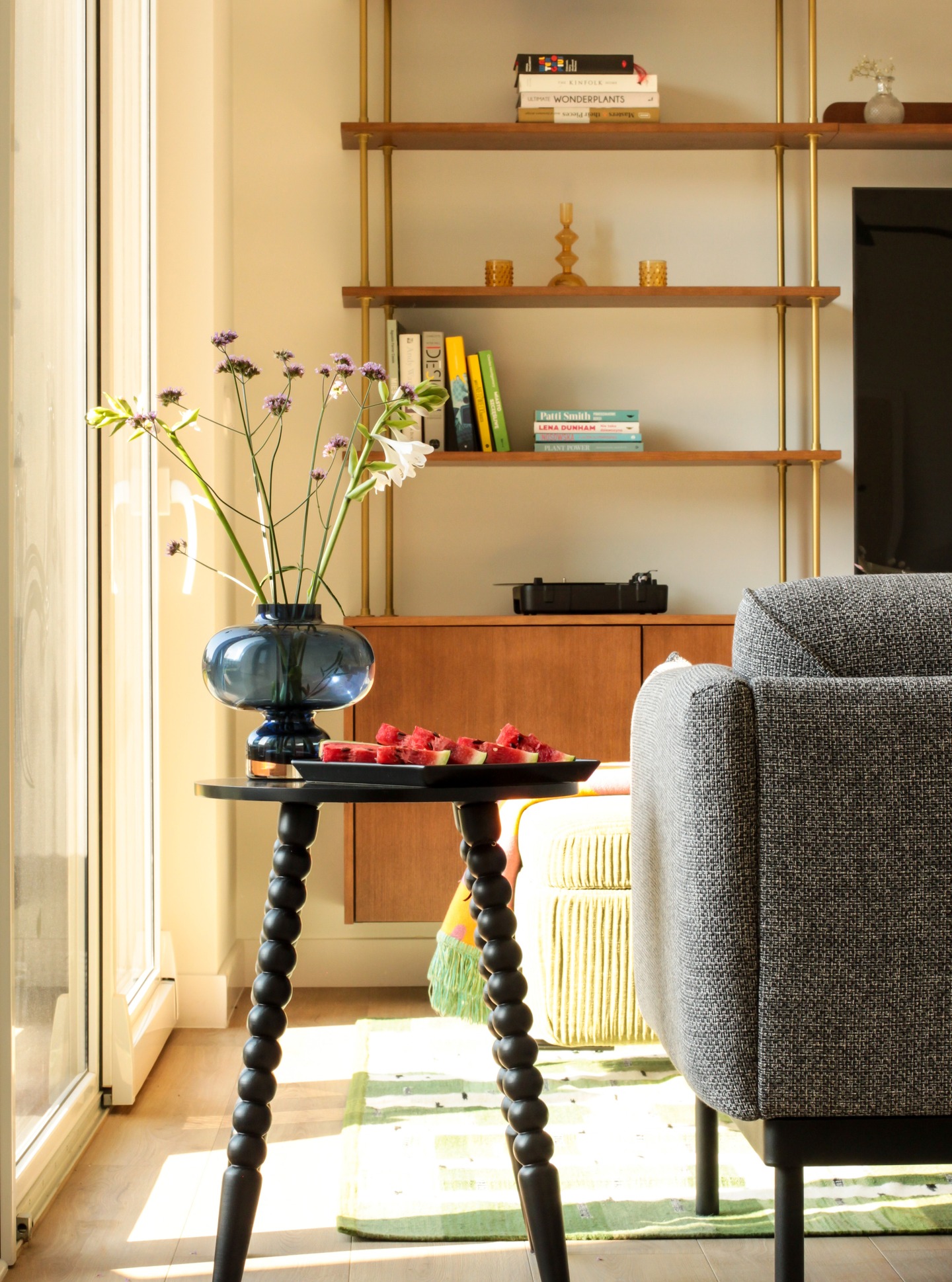 12. Keep a Bookcase Light With Slender Supports