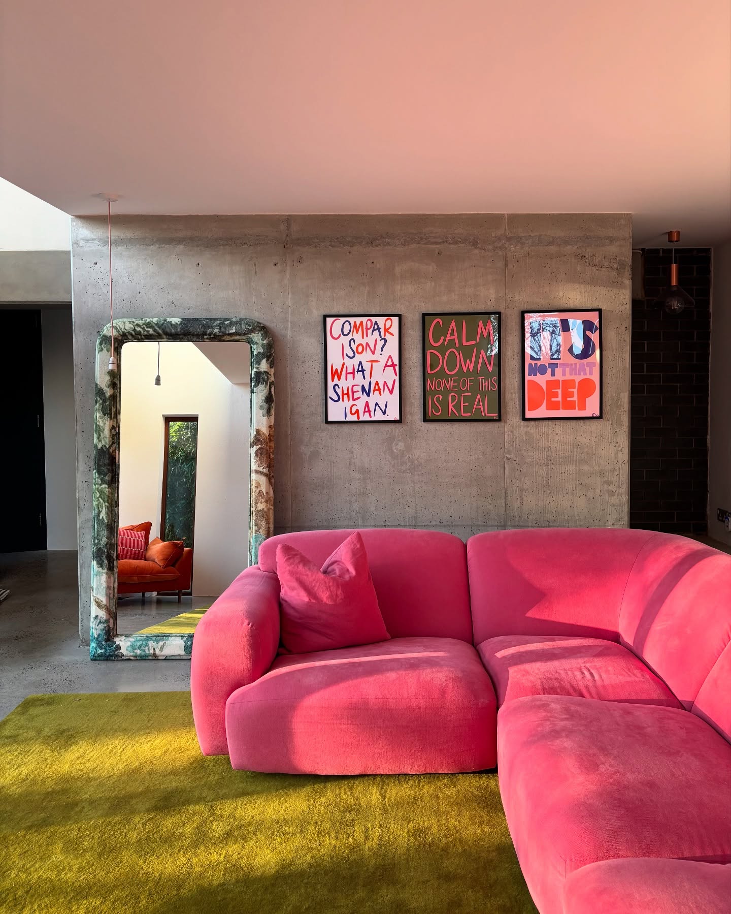15. Put Hot Pink and Chartreuse Against Gray