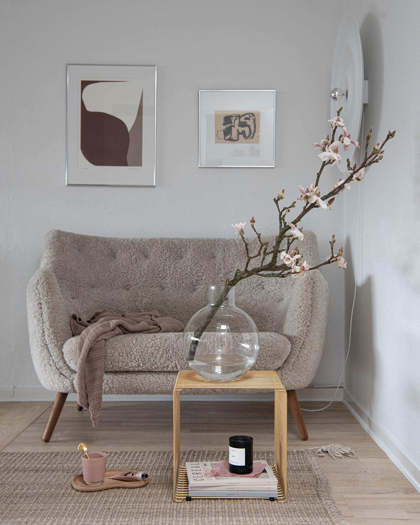 5. Keep a Small Loveseat Light With an Open Table