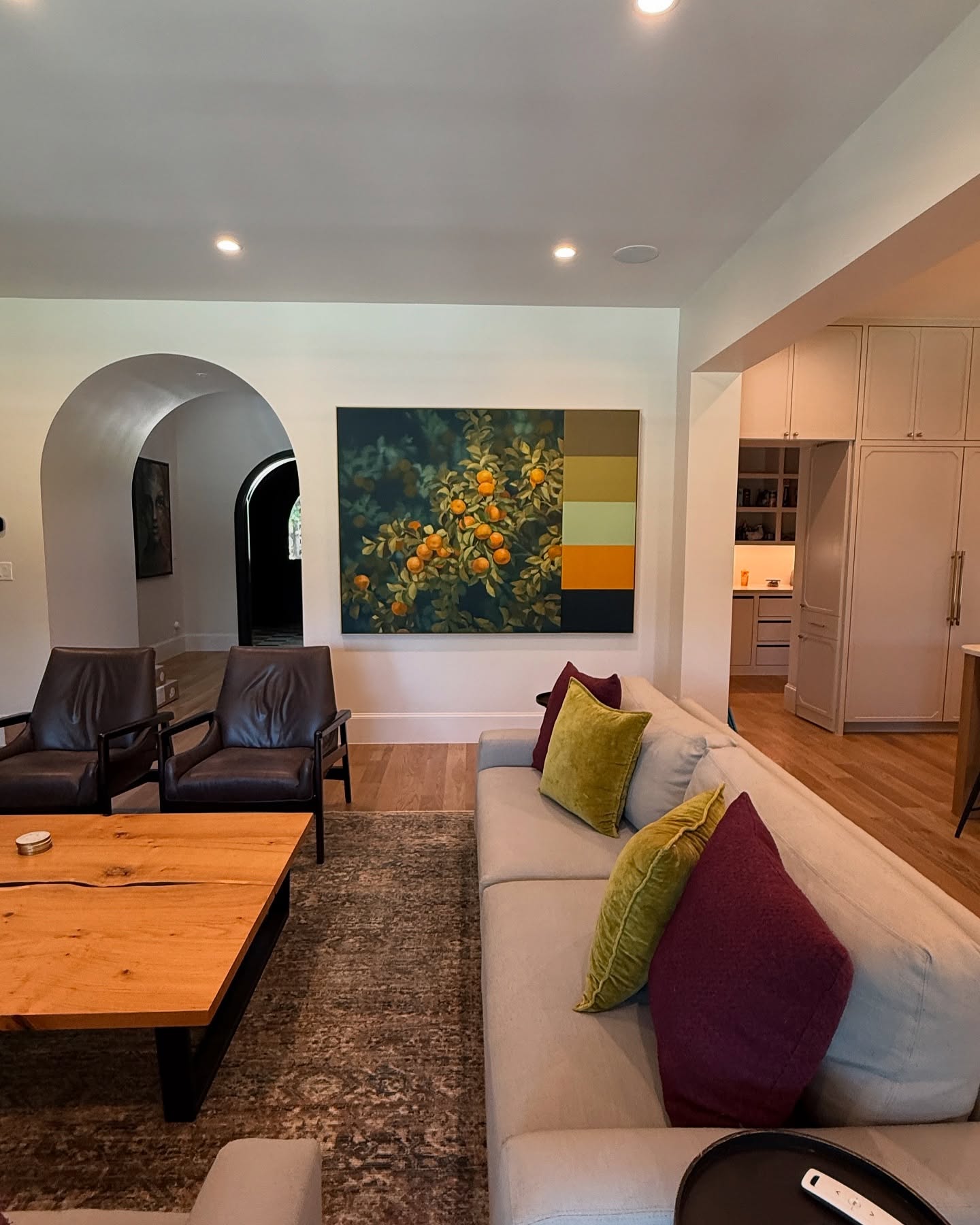 17. Choose One Large Botanical Painting for an Open Wall