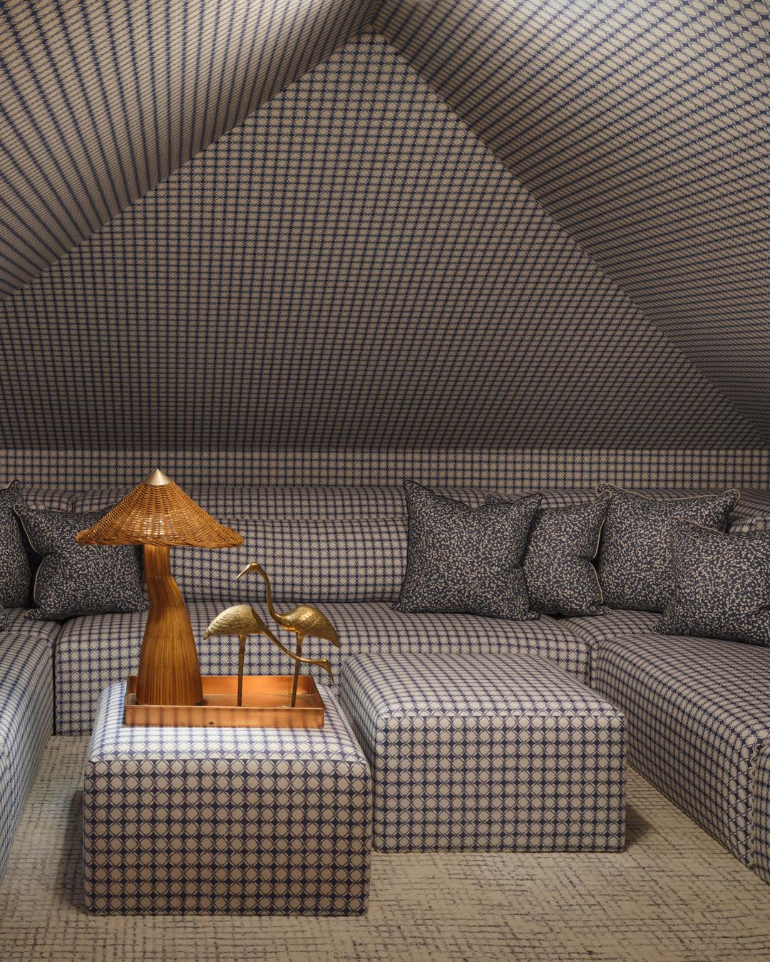 12. Repeat One Geometric Pattern Around an Attic Lounge