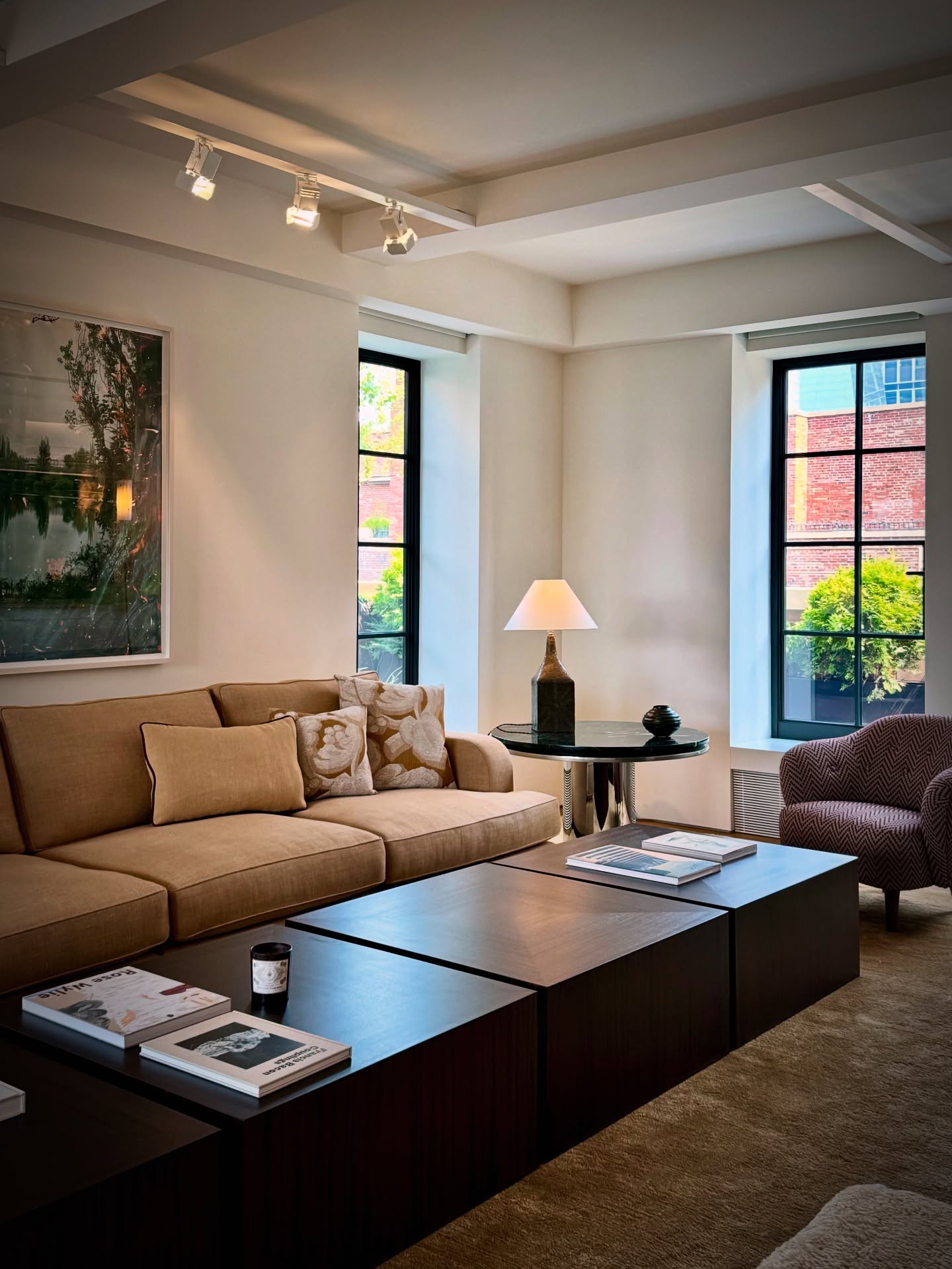 4. Break Up a Long Coffee Table Into Movable Pieces