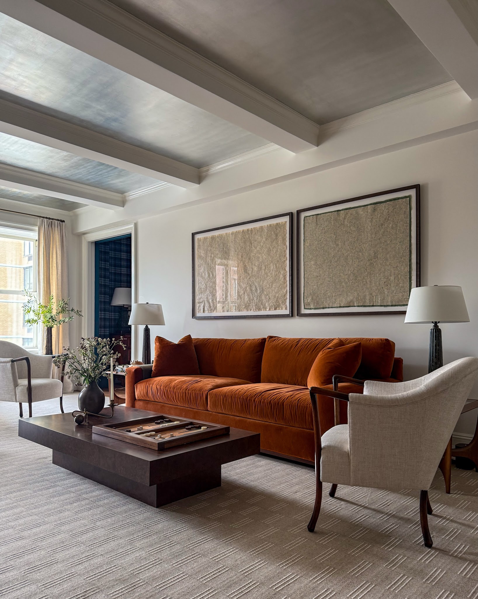 15. Bring Subtle Reflection to a Deep Room’s Ceiling