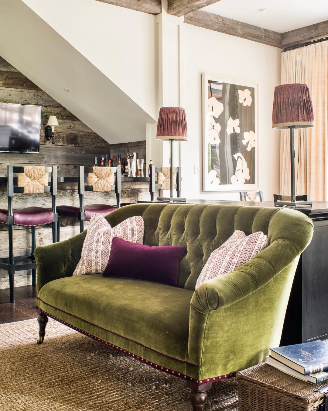 18. Add a Comfortable Perch Beside the Bar