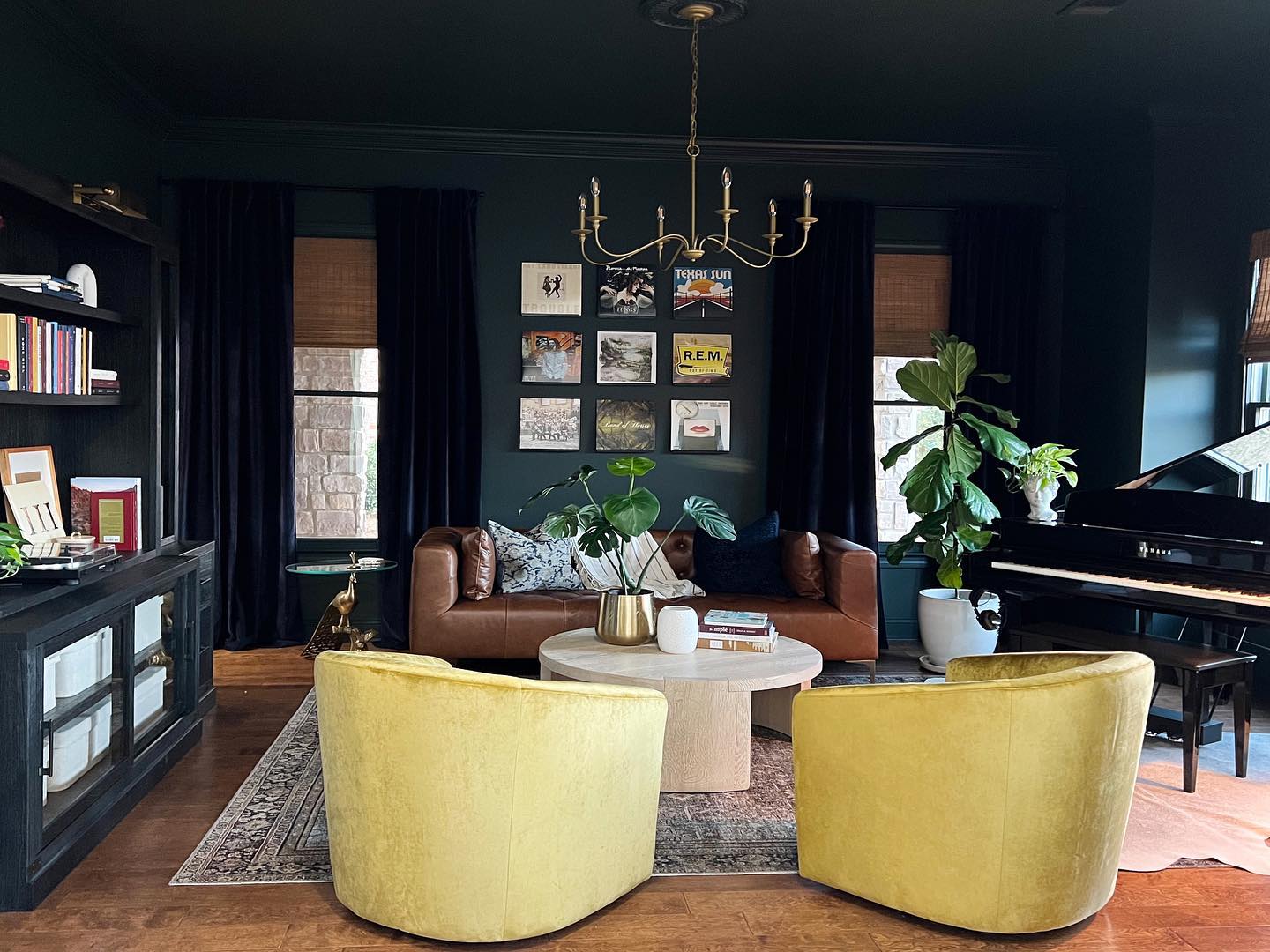 16. Use Record Sleeves to Give Dark Walls Personality