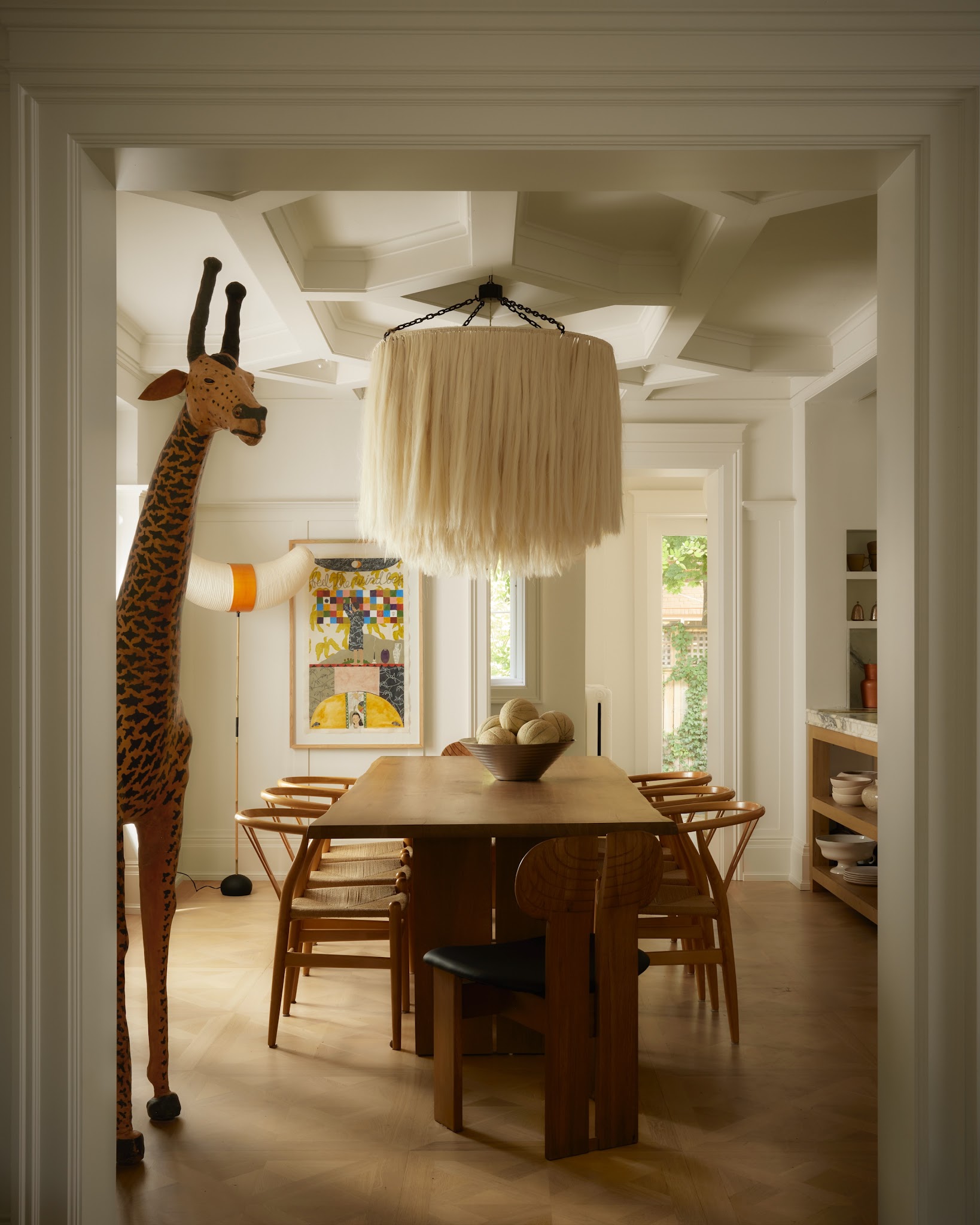 5. Mix Sculptural End Chairs with a Matching Set