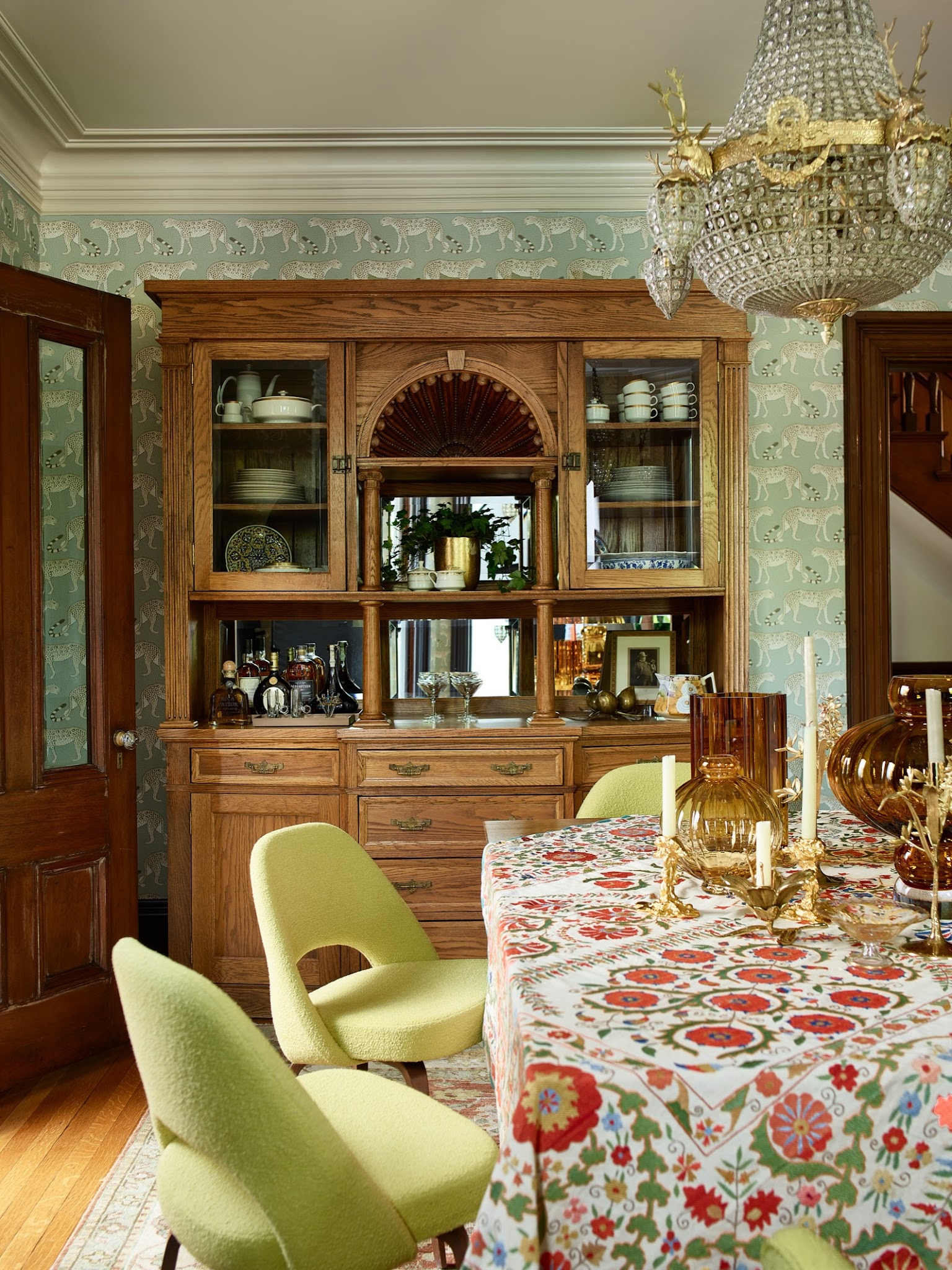 8. Introduce Modern Chairs into a Traditional Dining Room