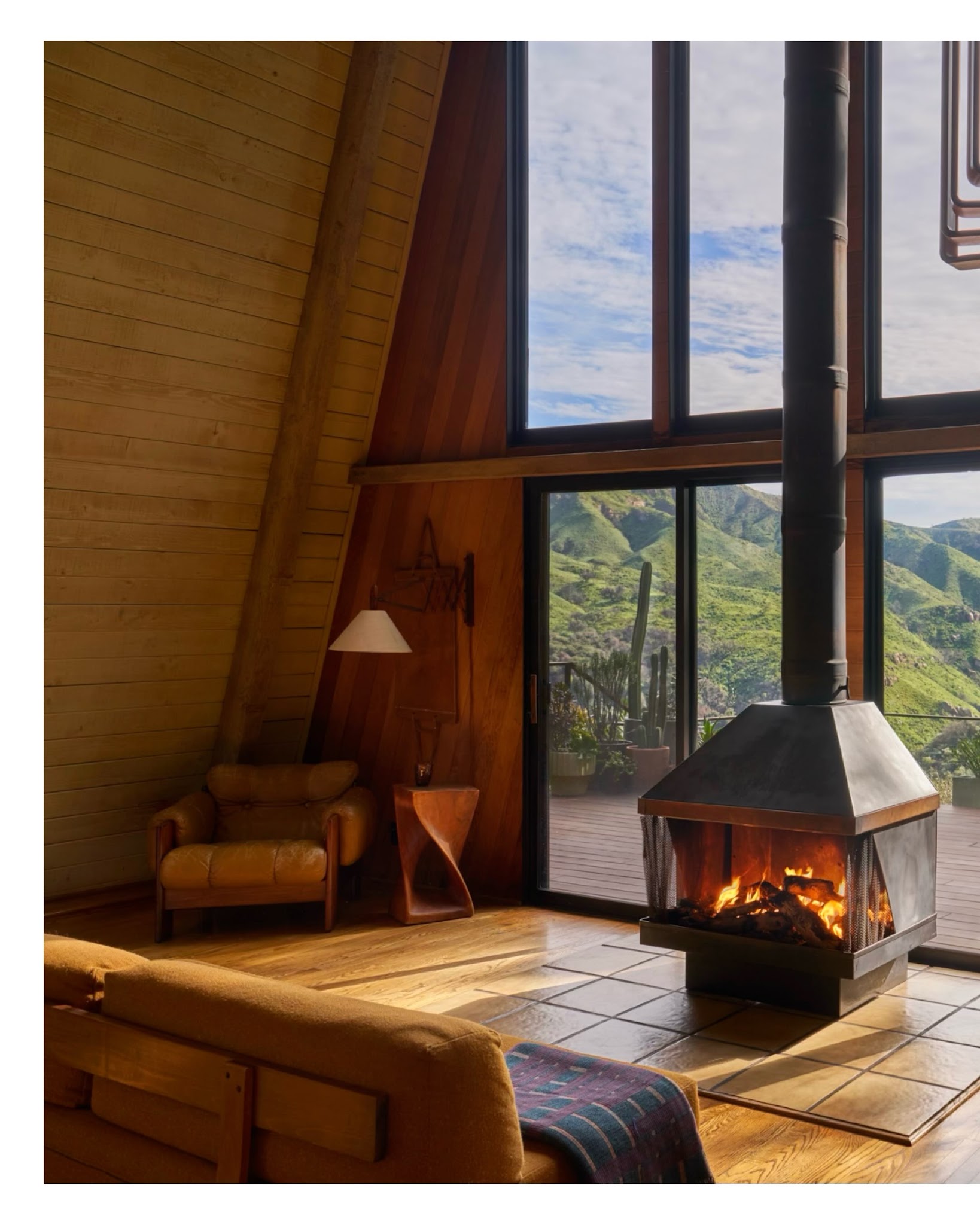 11. Let a Tall Fireplace Join the Window Geometry