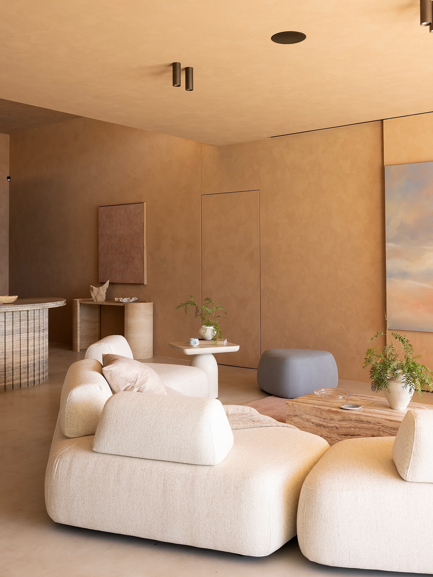 2. Carry One Warm Color Across Walls and Ceiling