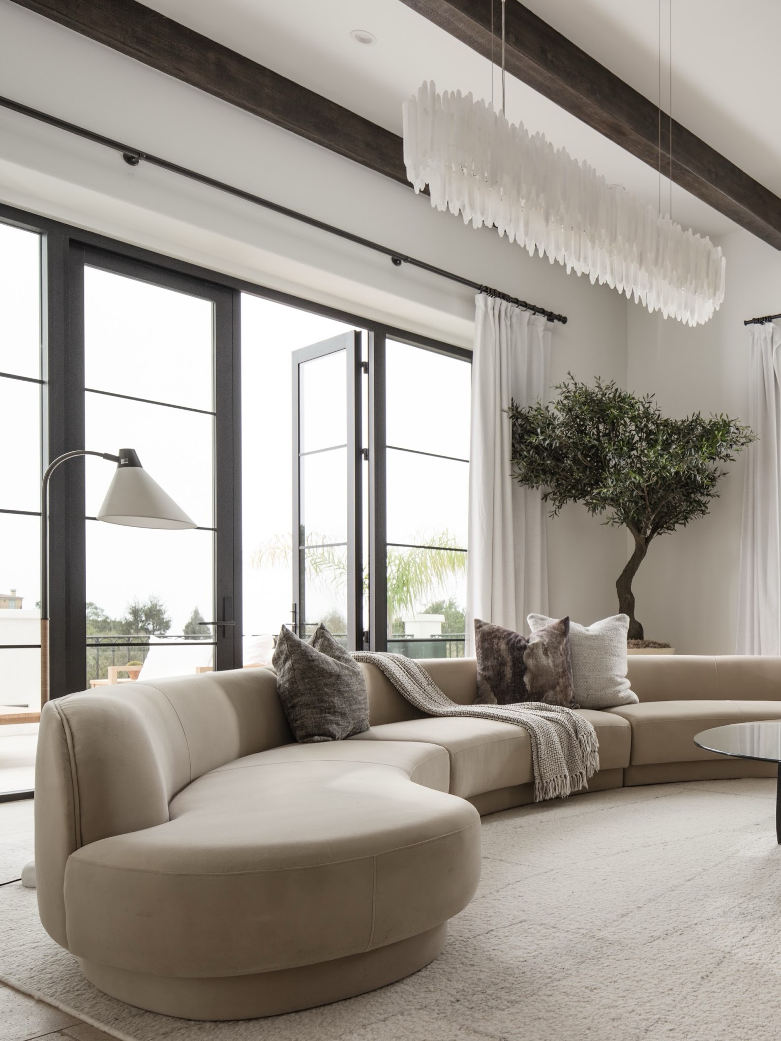 13. Ground the Seating With One Quiet Rug