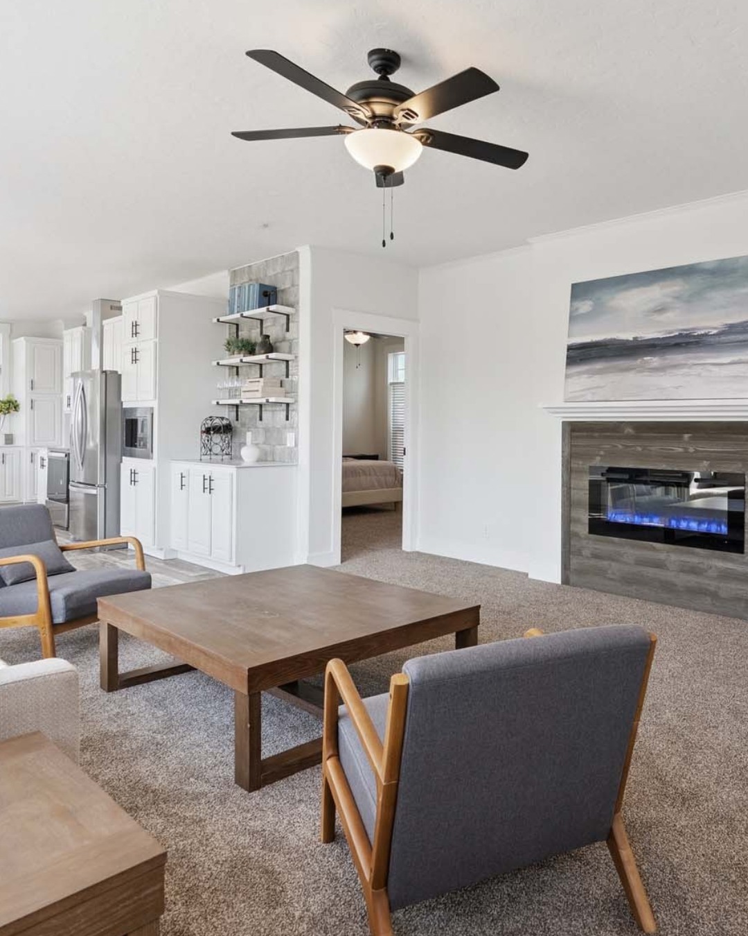 19. Make a Low Fireplace the Focal Point