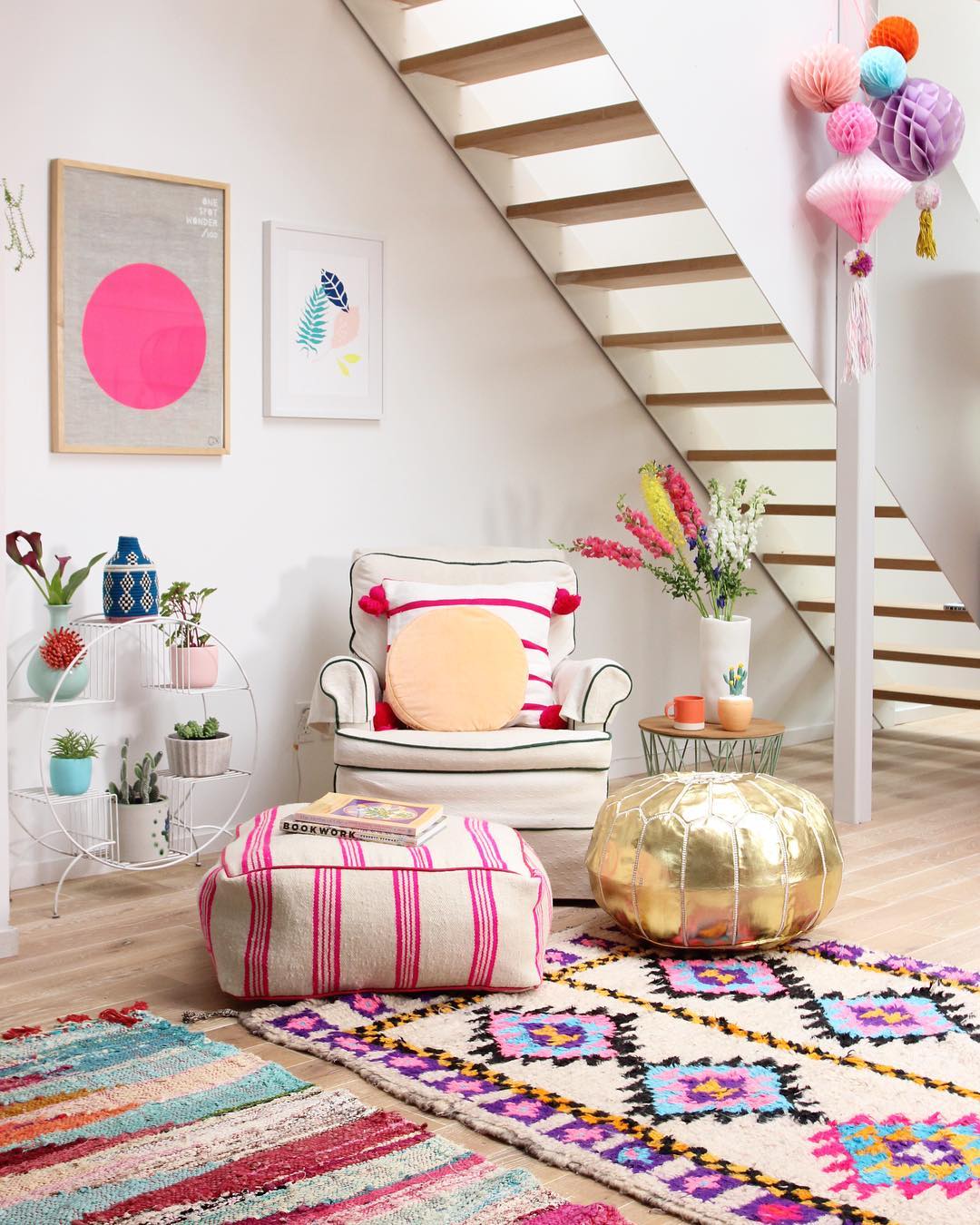 15. Fit a Comfortable Seat Beneath the Stairs
