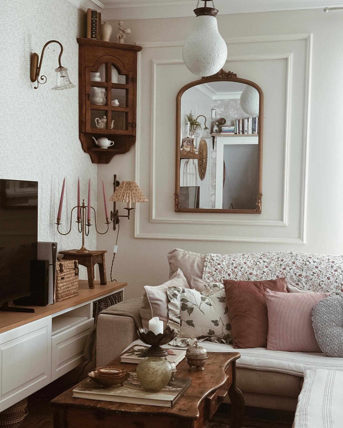 6. Frame Collected Pieces With Crisp Wall Molding