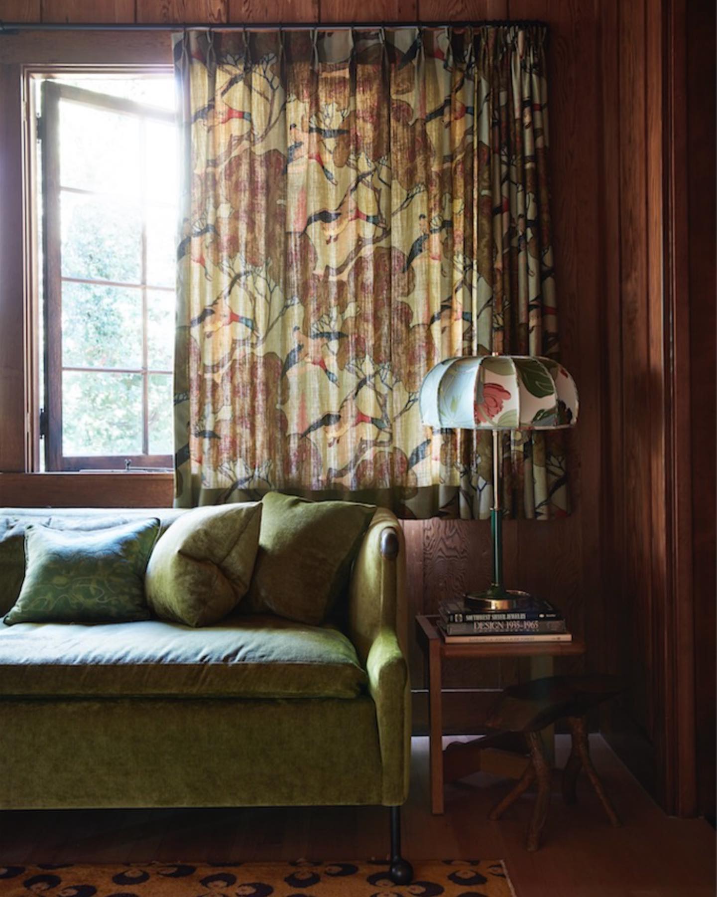 16. Give Dark Wood a Fresh Green Companion