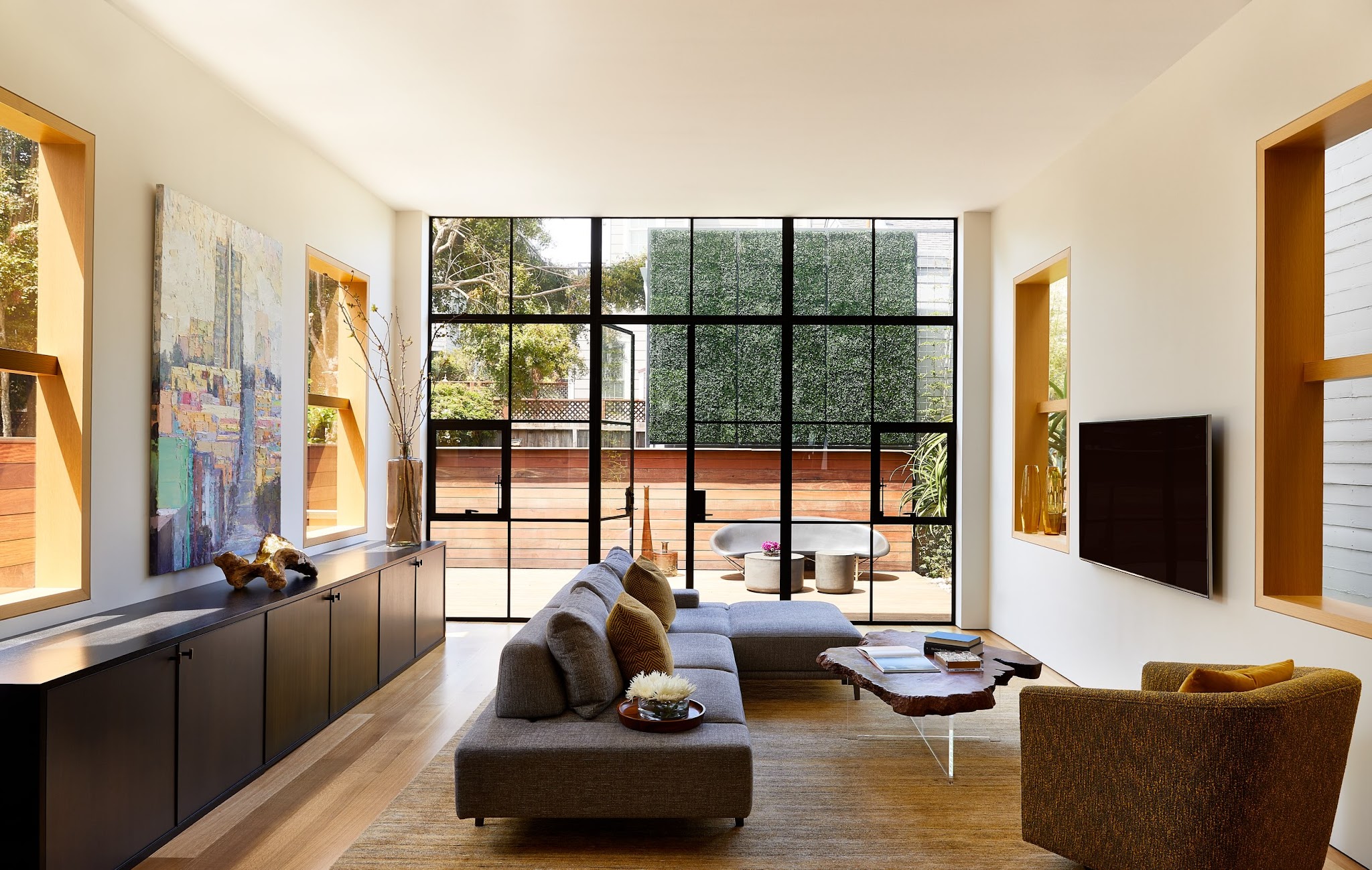 16. Float the Sofa to Preserve a Clear Walkway