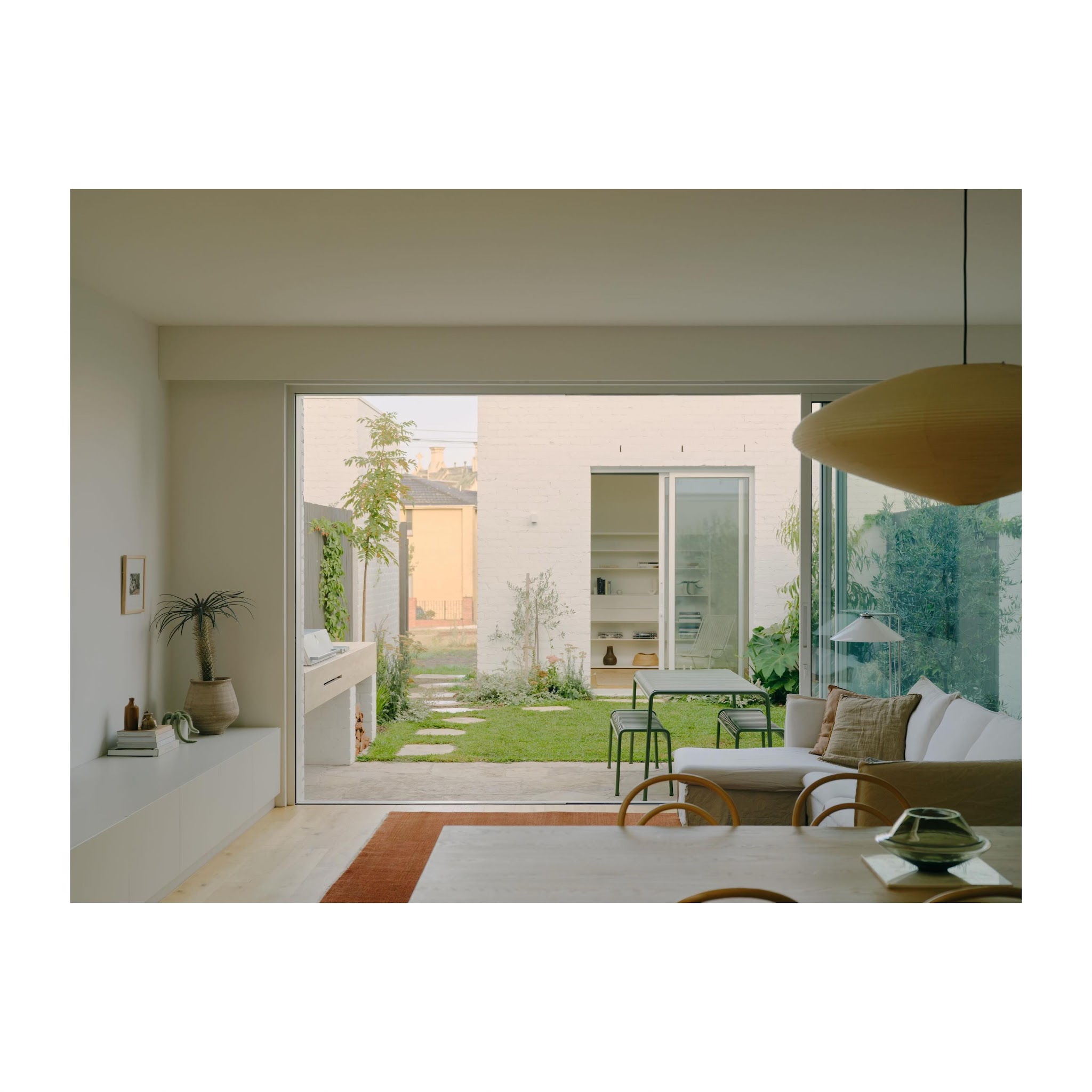 13. Zone an Open Room With Restrained Color