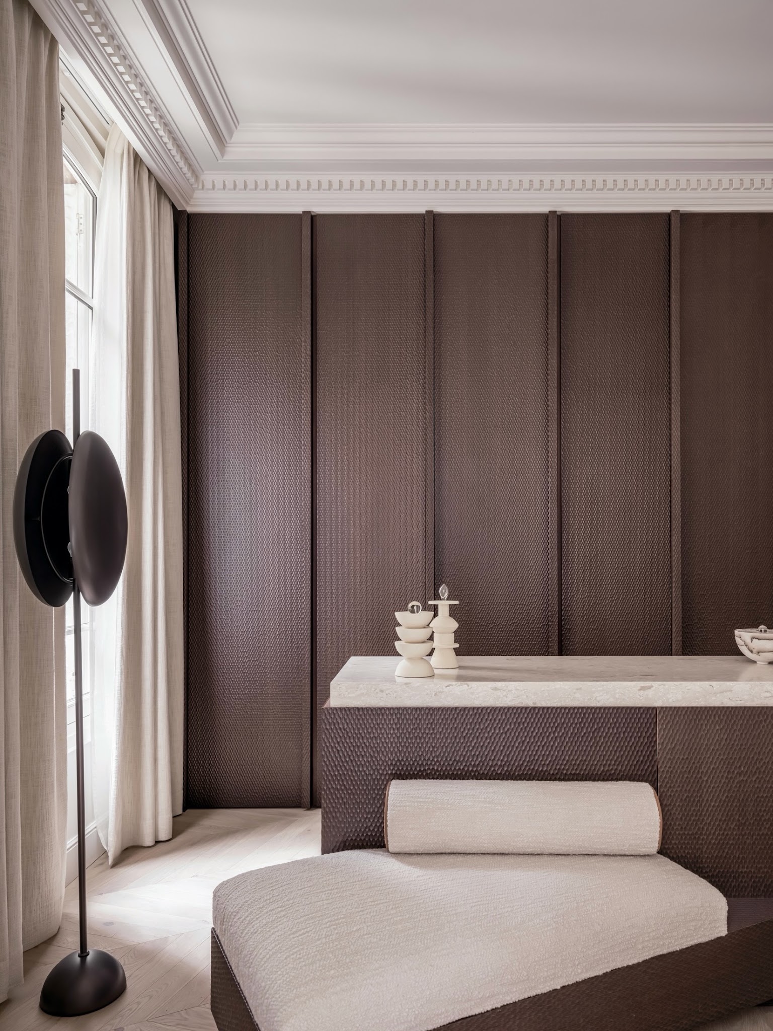 14. Let a Textured Wall Replace Extra Decor