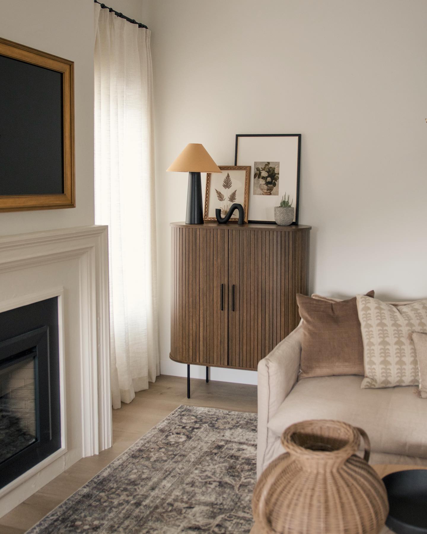 7. Use a Ribbed Cabinet in an Empty Corner